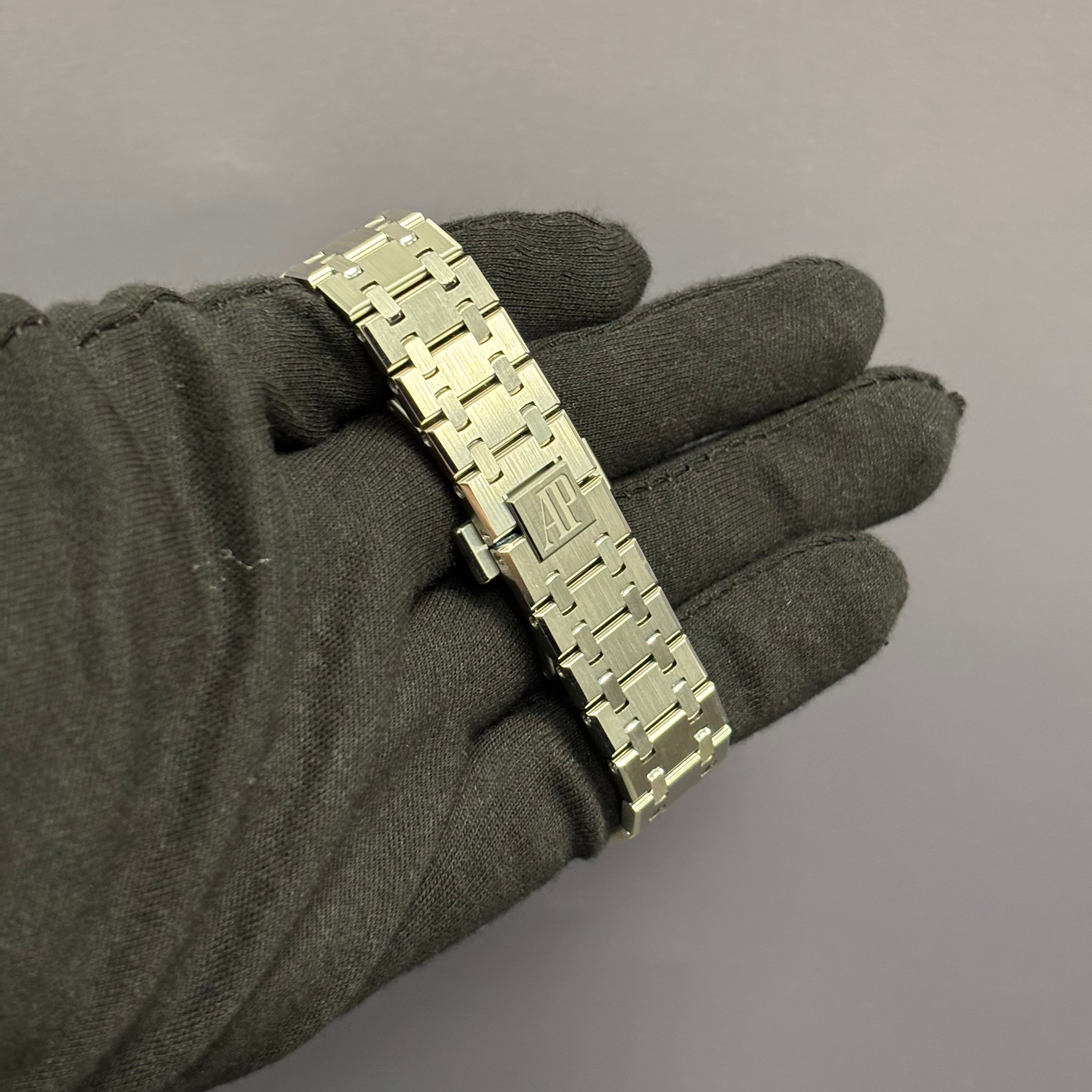 Audemars Piguet Royal Oak 37mm Blue Dial Watch Ref# 15550ST.OO.1356ST.04 - Happy Jewelers Fine Jewelry Lifetime Warranty