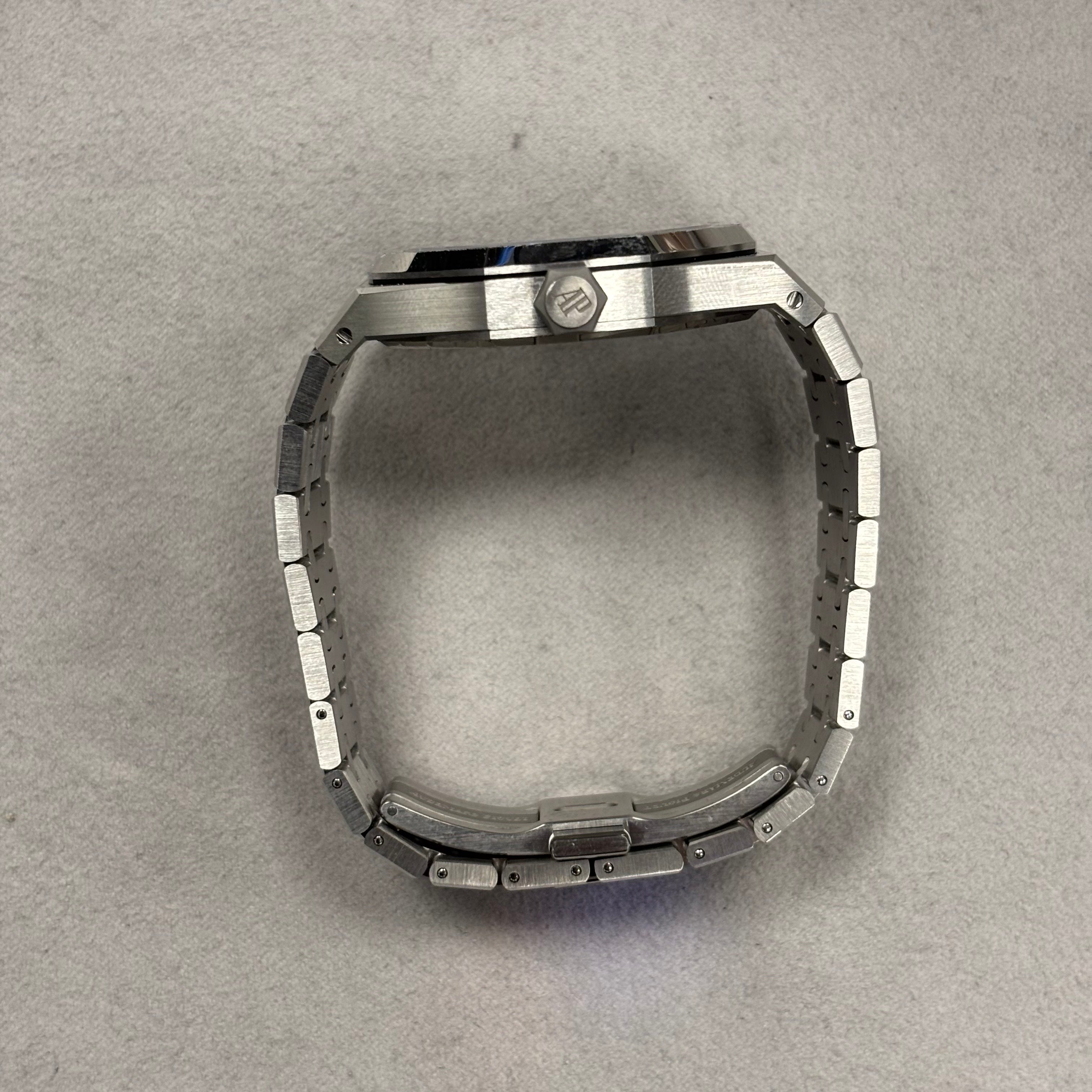 Audemars Piguet Royal Oak 37mm Blue Dial Watch Ref# 15550ST.OO.1356ST.04 - Happy Jewelers Fine Jewelry Lifetime Warranty