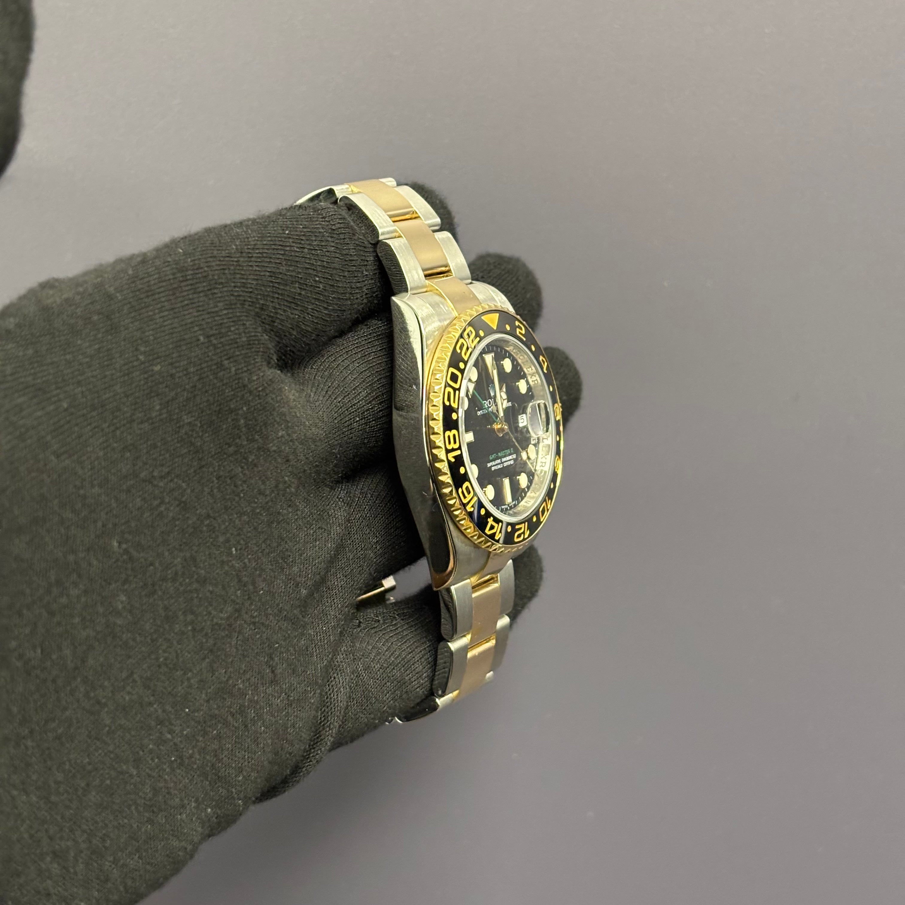 Rolex GMT-Master II 40mm Black Dial Watch Ref# 116713 - Happy Jewelers Fine Jewelry Lifetime Warranty