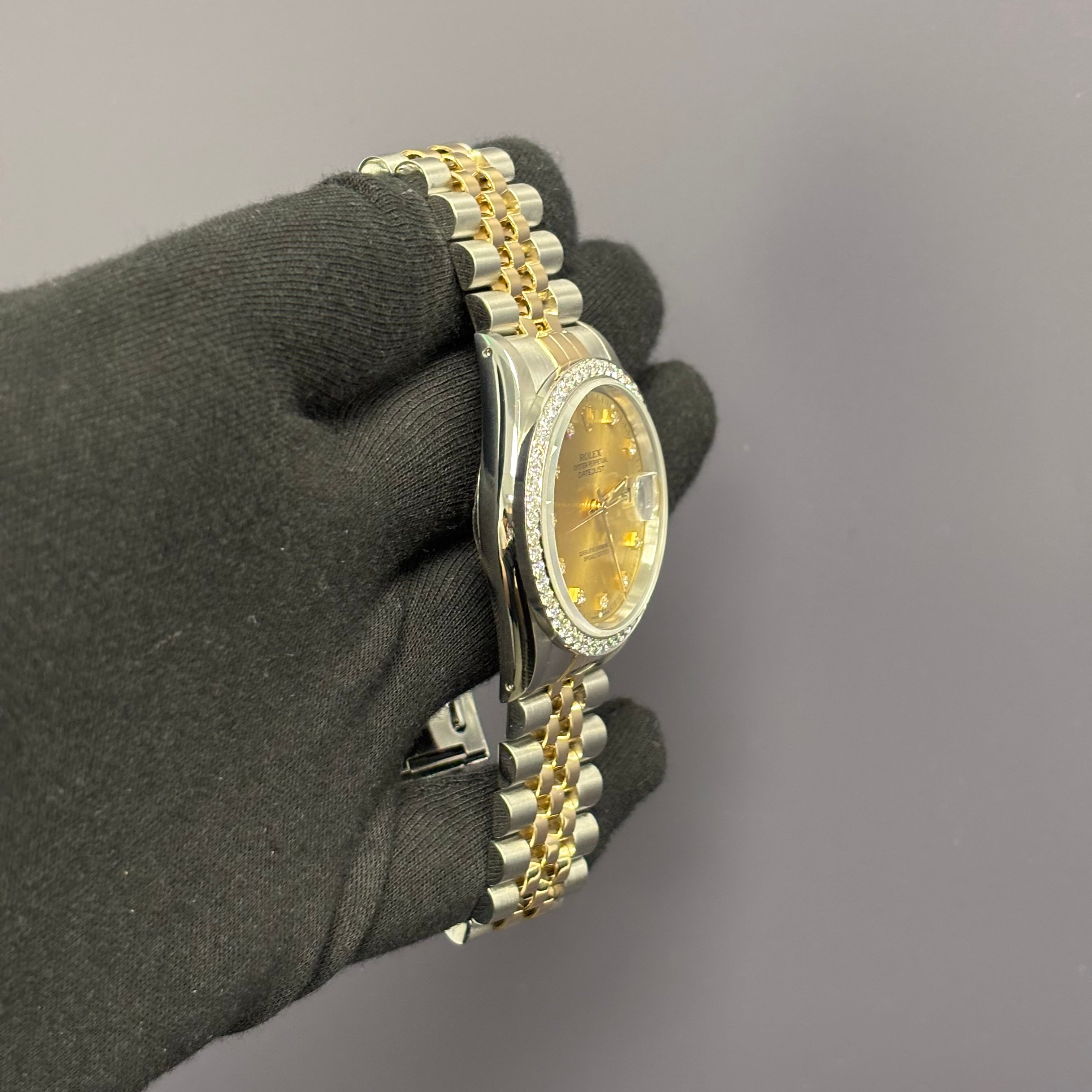 Rolex Datejust 36mm Champagne Dial Watch Ref# 16233 - Happy Jewelers Fine Jewelry Lifetime Warranty