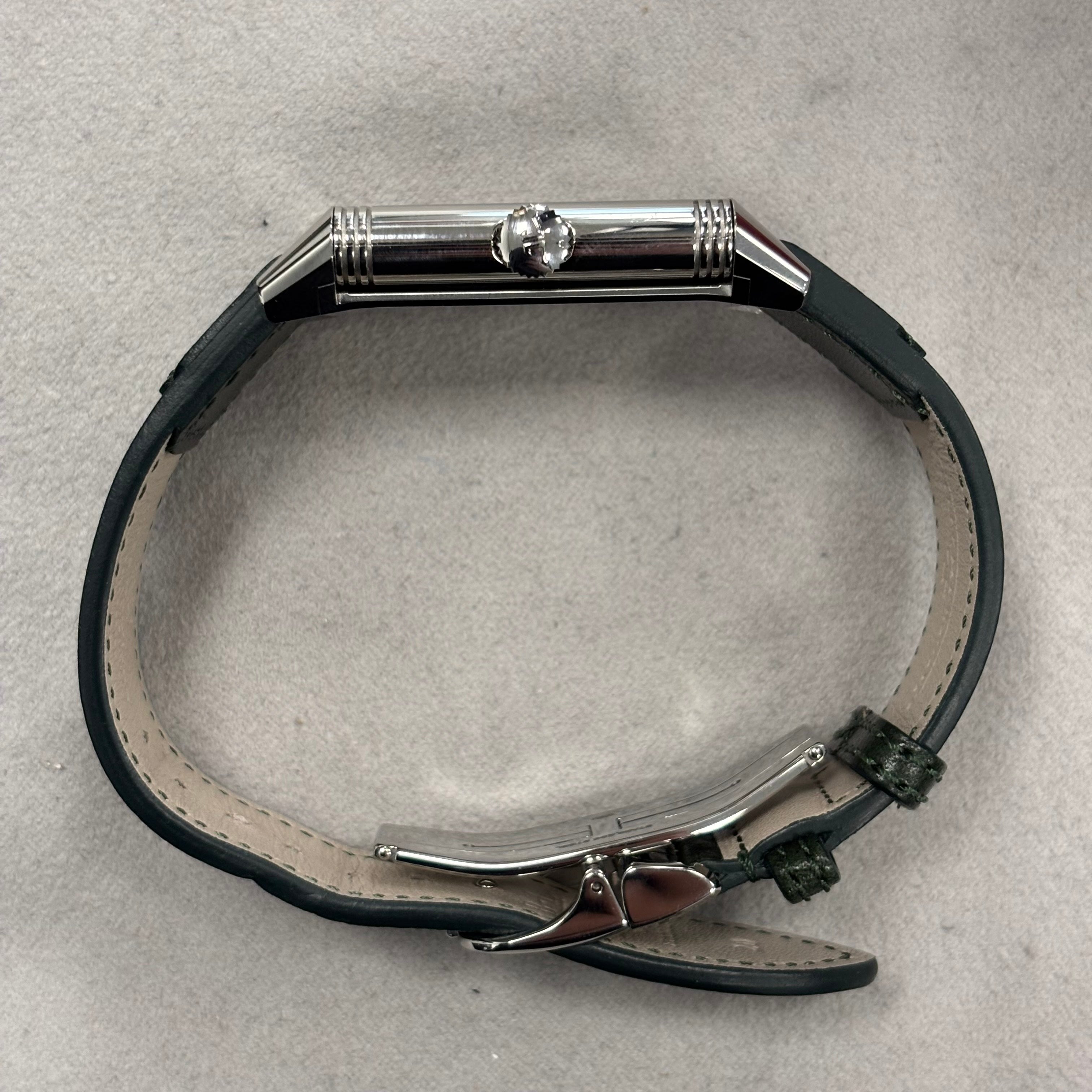 Jaeger-LeCoultre Reverso 27mm Green Dial Watch Ref# Q3978430 - Happy Jewelers Fine Jewelry Lifetime Warranty