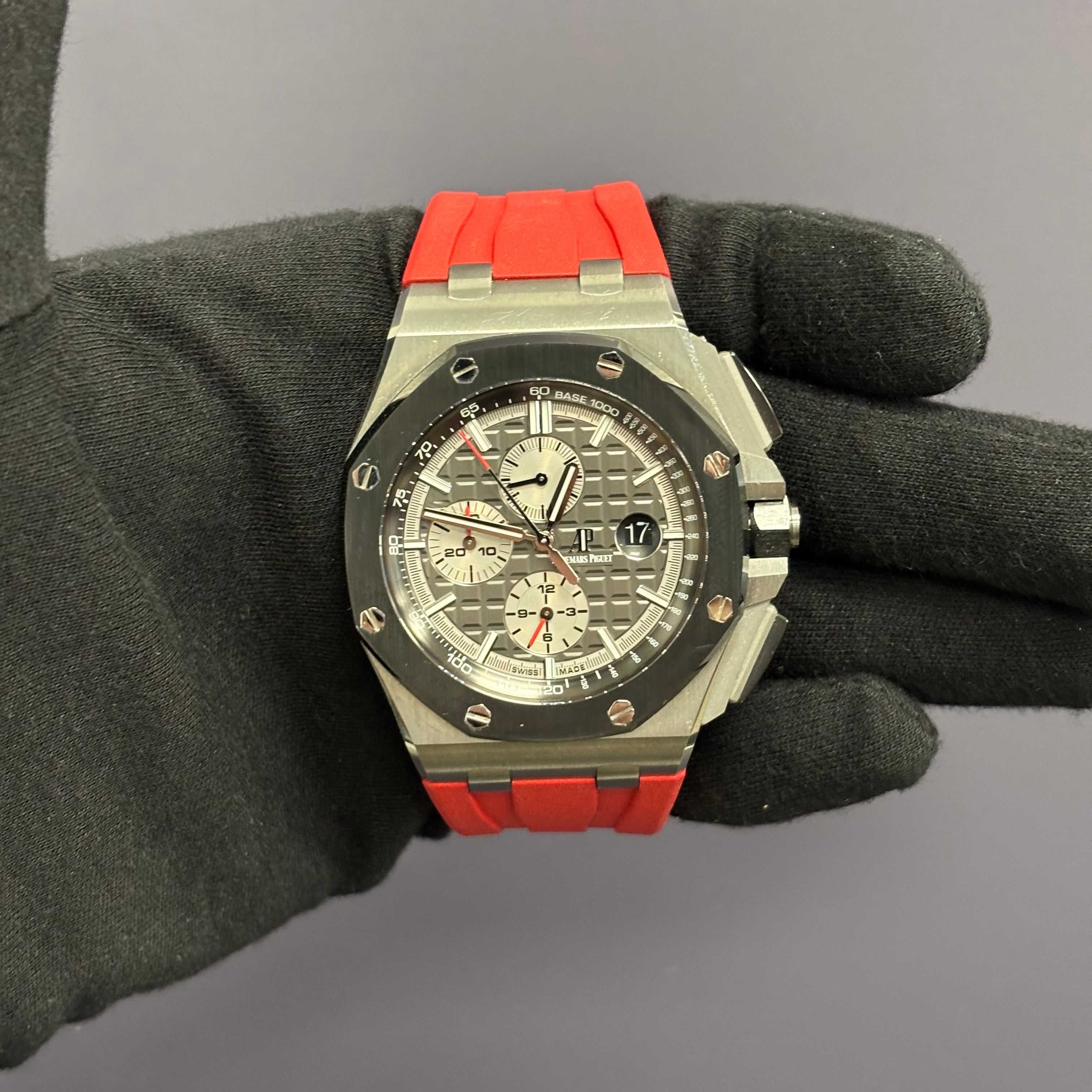 Audemars Piguet Royal Oak 44mm Grey Dial Watch Ref# 26400IO.OO.A004CA.01 - Happy Jewelers Fine Jewelry Lifetime Warranty