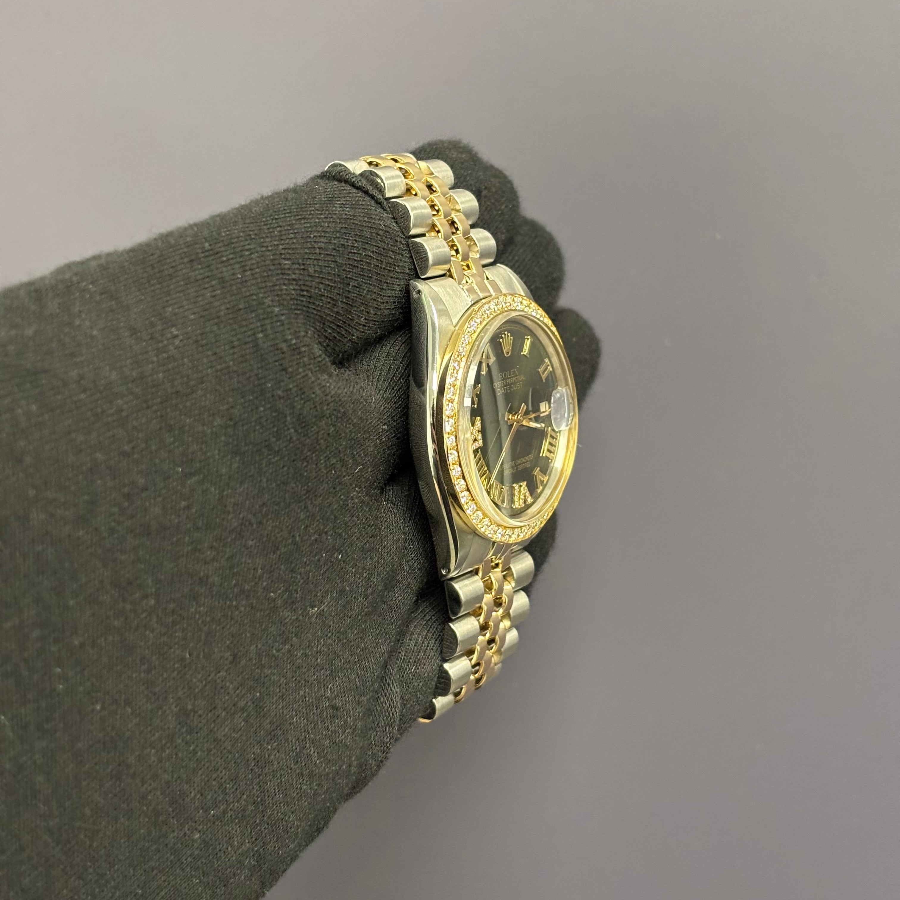 Rolex Datejust 36mm Green Dial Watch Ref# 1600 - Happy Jewelers Fine Jewelry Lifetime Warranty