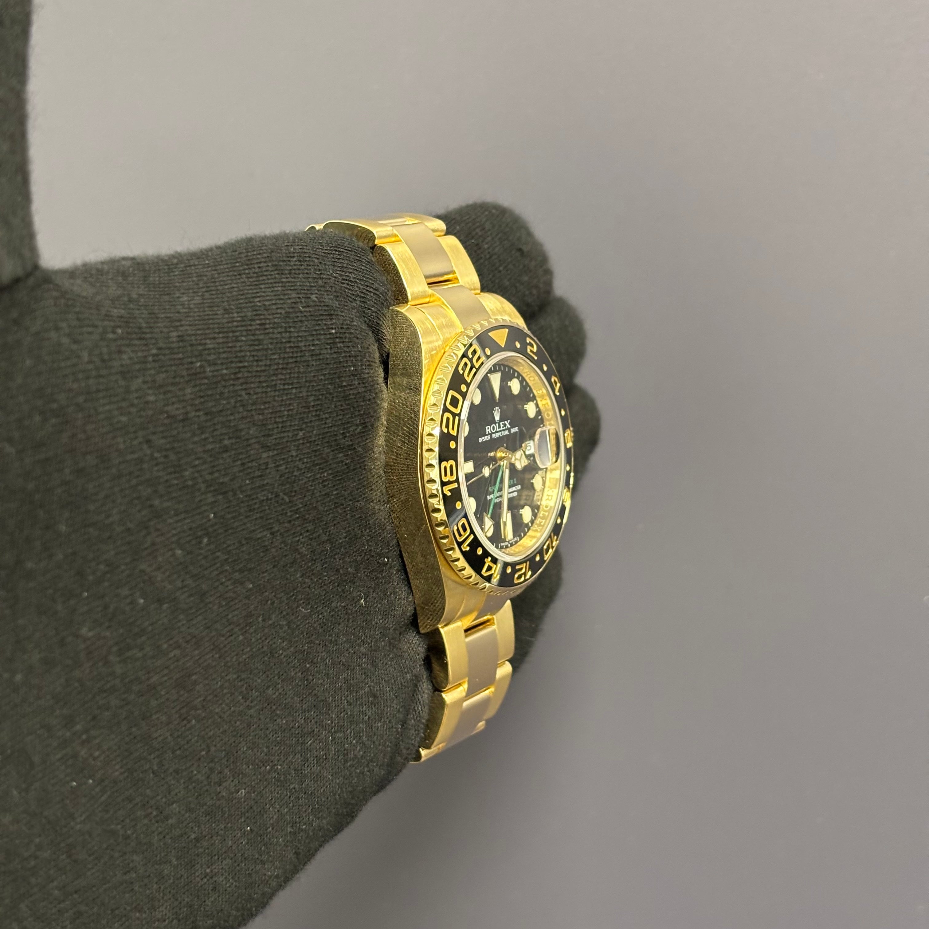 Rolex GMT-Master II 40mm Green Dial Watch Ref# 116718LN - Happy Jewelers Fine Jewelry Lifetime Warranty