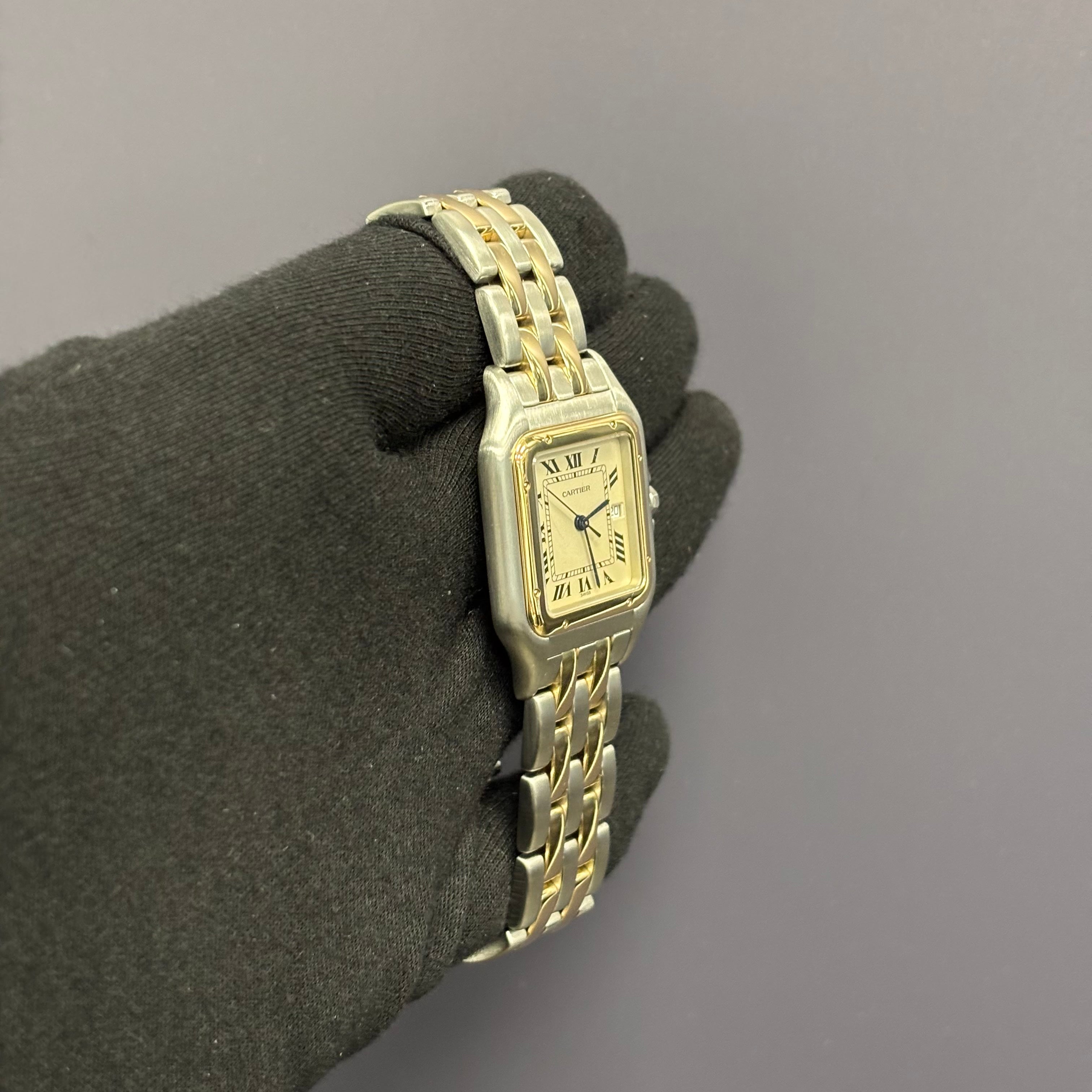 Cartier Panthere 31mm Ivory Roman Dial Watch Ref# W25027B6 - Happy Jewelers Fine Jewelry Lifetime Warranty