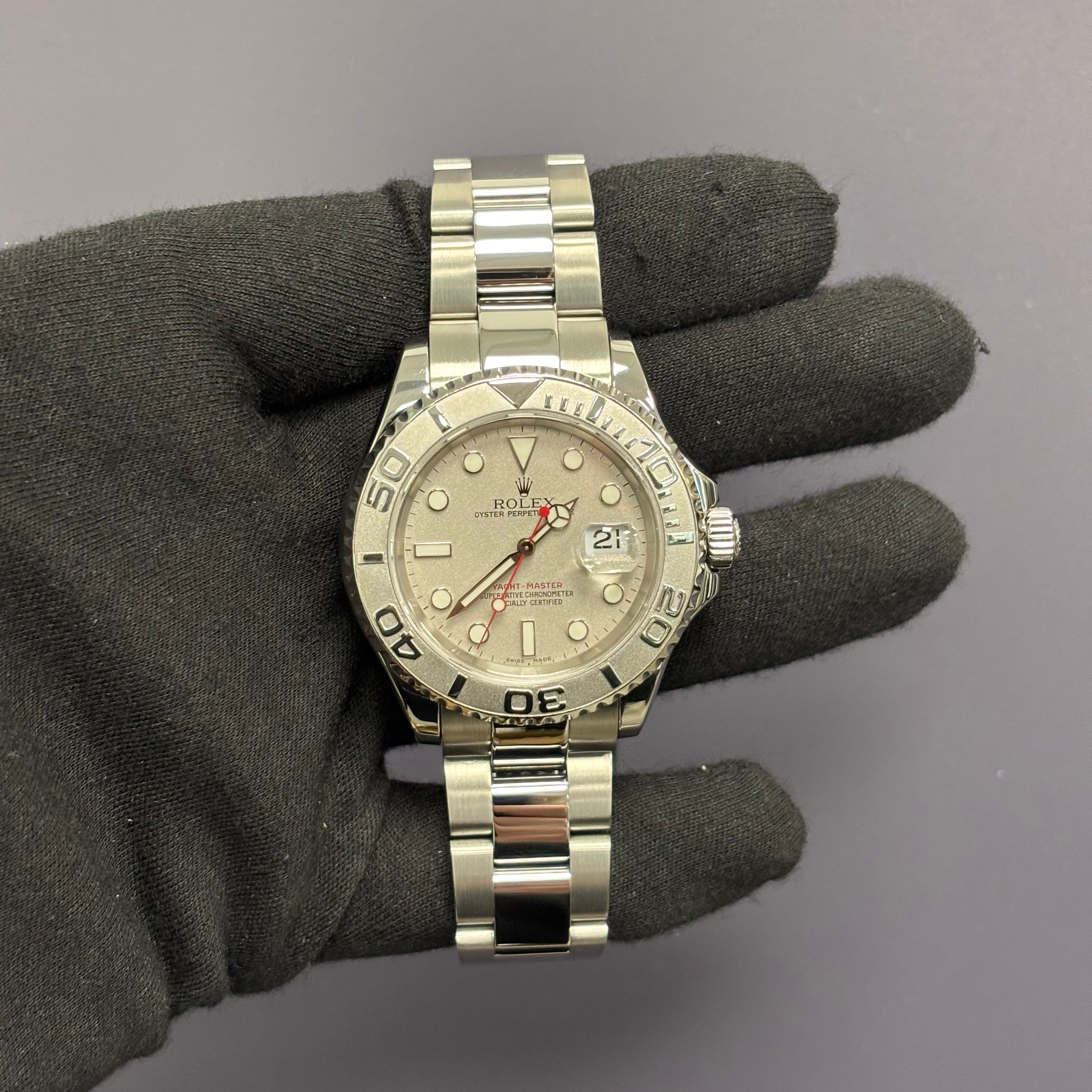 Rolex Yacht-Master 40mm Silver Dial Watch Ref# 16622 - Happy Jewelers Fine Jewelry Lifetime Warranty