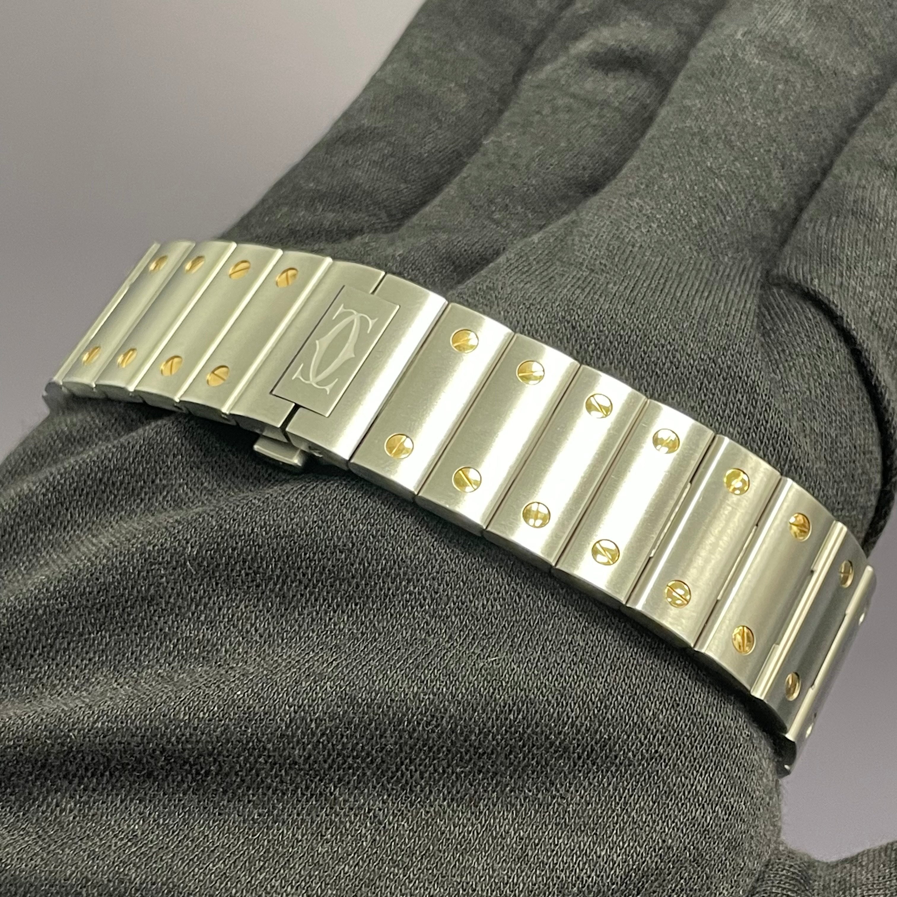 Cartier Santos 47mm White Dial Watch Ref# W2SA0009 - Happy Jewelers Fine Jewelry Lifetime Warranty