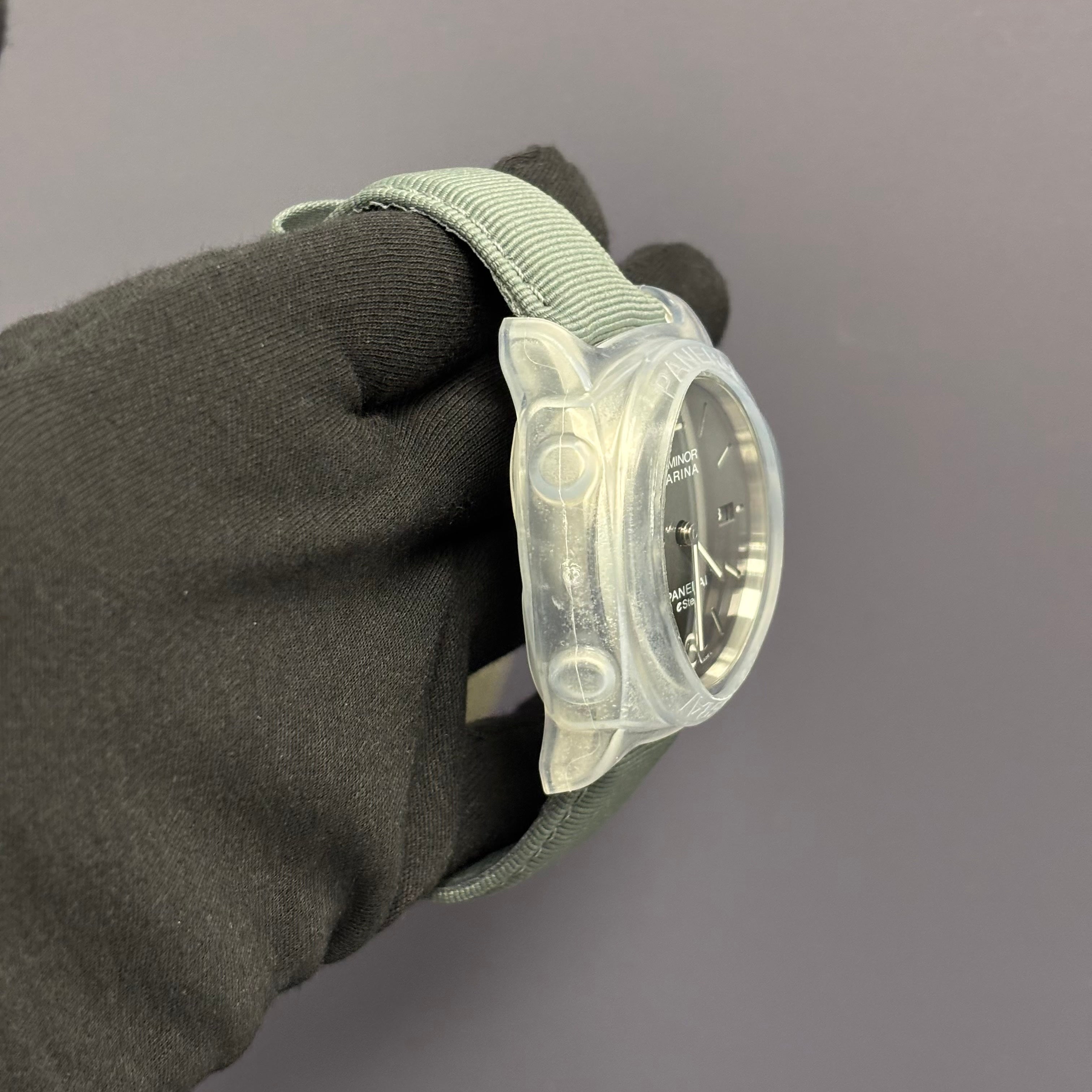 Panerai Luminor 44mm Grey/Black Dial Watch Ref# PAM01358 - Happy Jewelers Fine Jewelry Lifetime Warranty