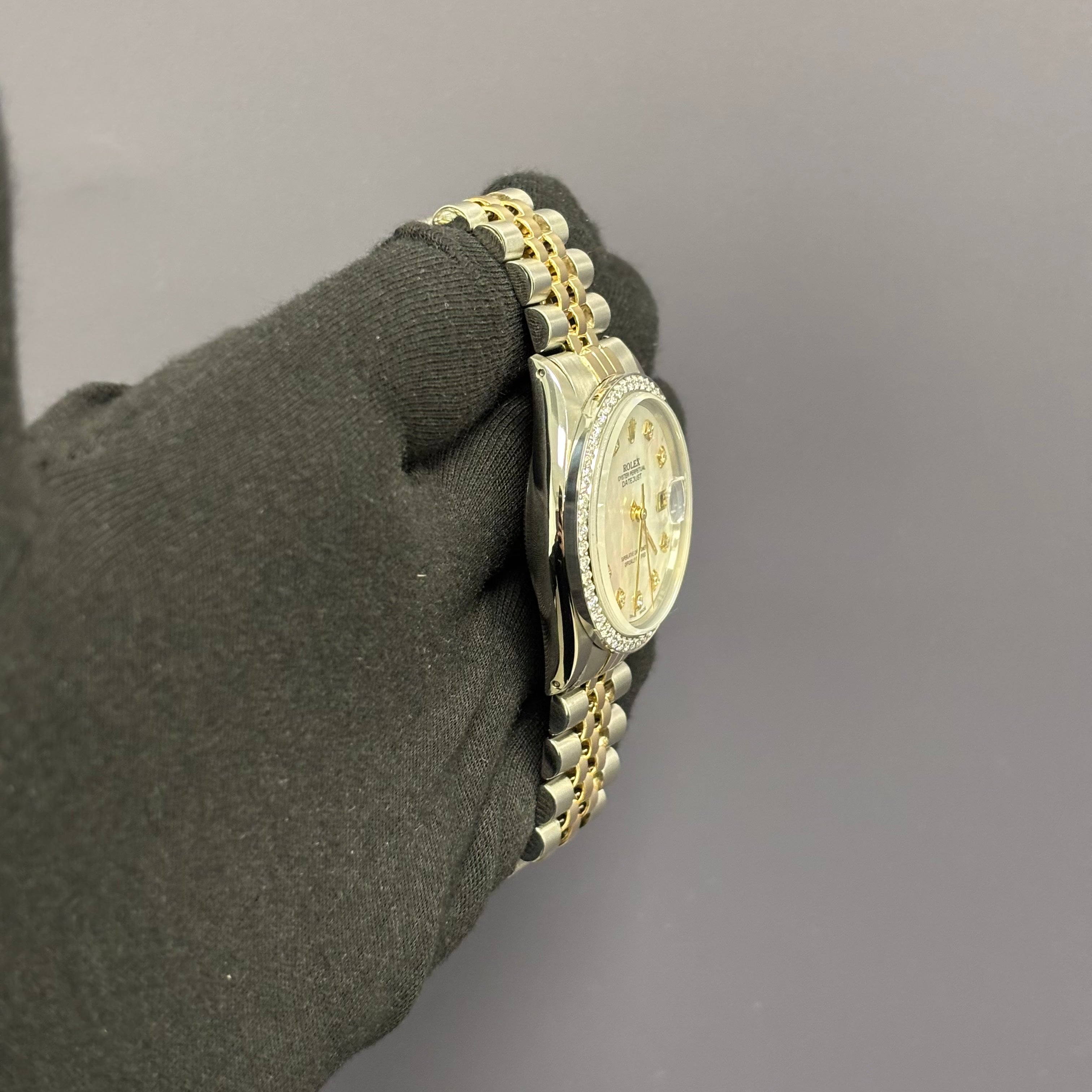 Rolex Datejust 36mm MOP Dial Watch Ref# 16013 - Happy Jewelers Fine Jewelry Lifetime Warranty