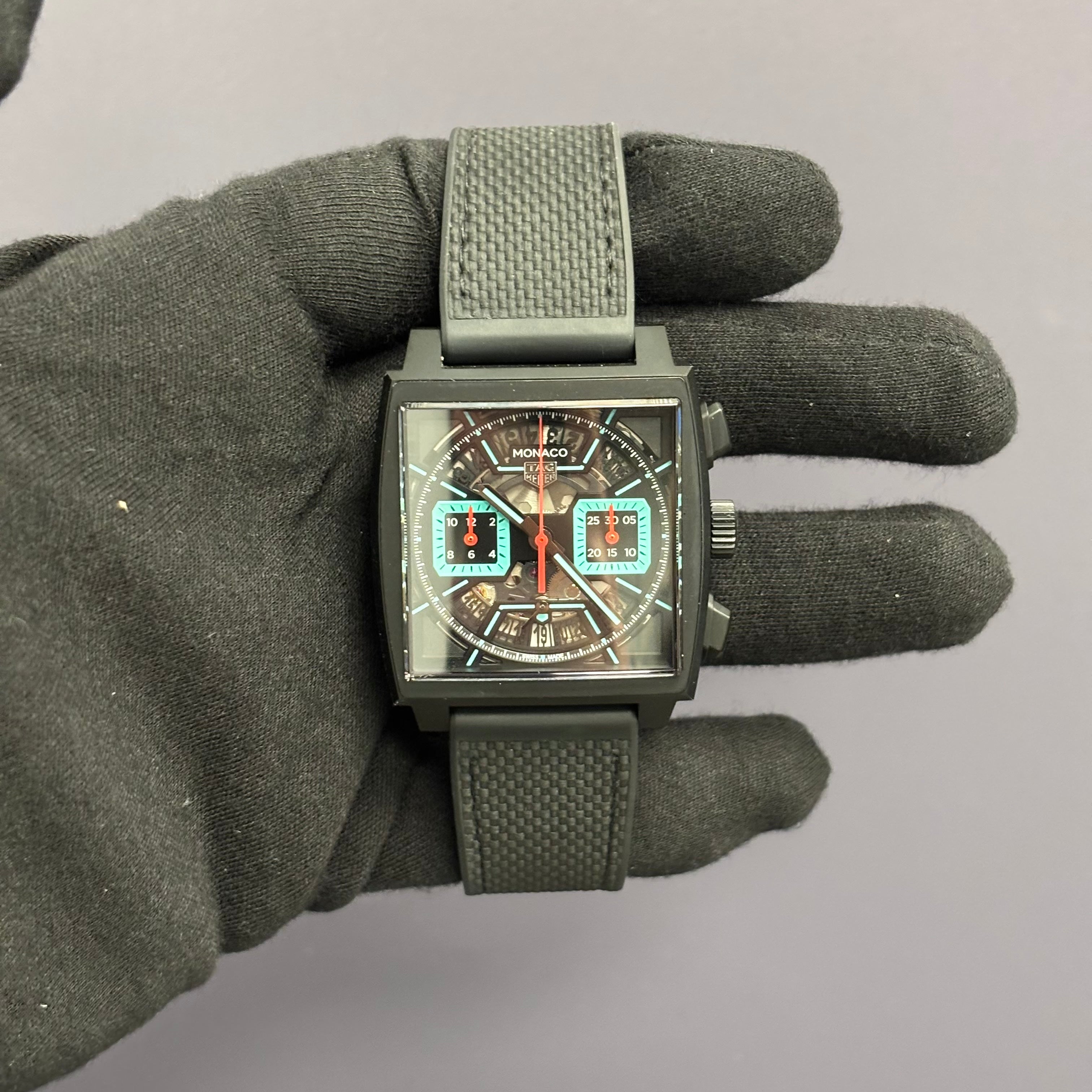 Tag Heuer Monaco 39mm Openwork Dial Watch Ref# CBL2184 - Happy Jewelers Fine Jewelry Lifetime Warranty