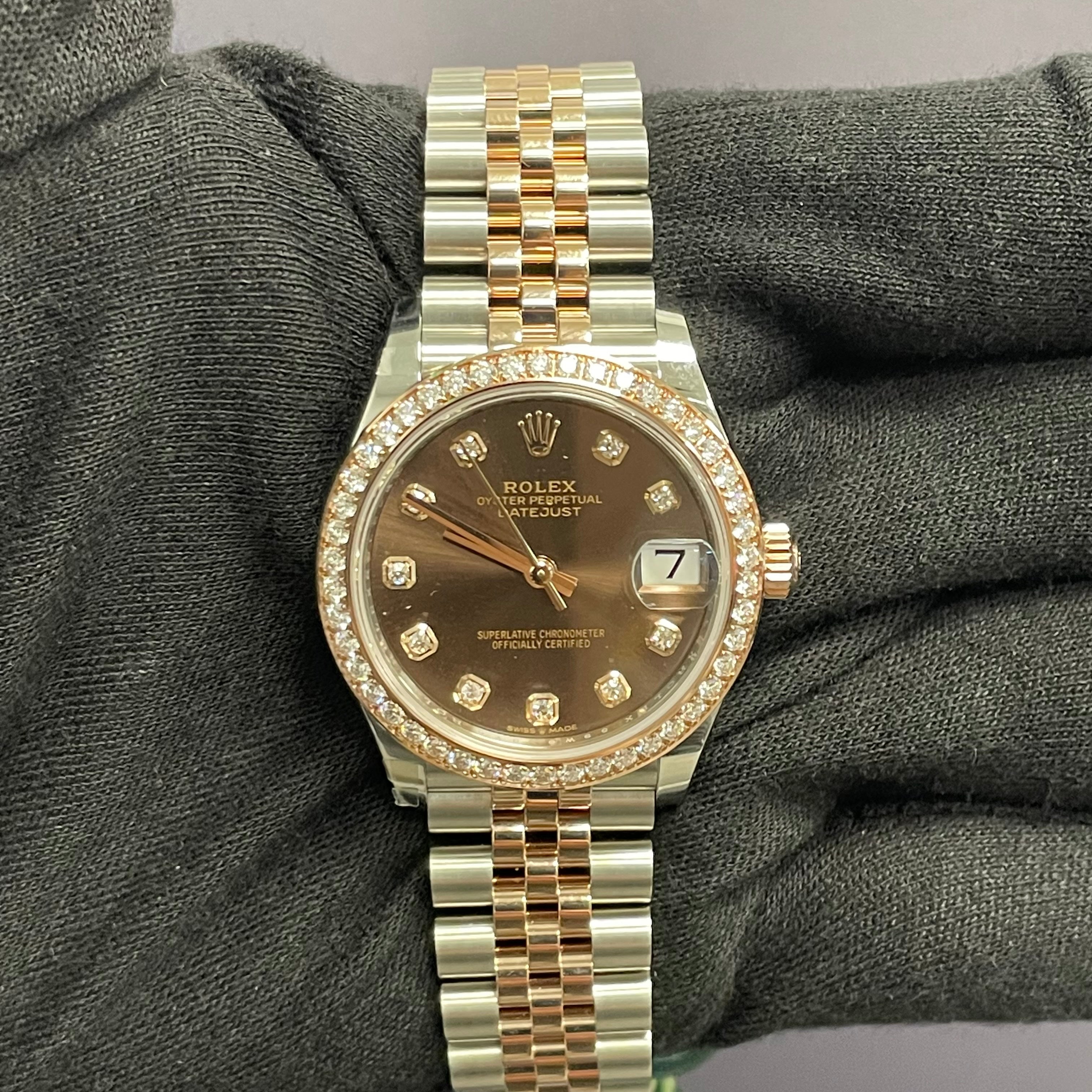 Rolex Datejust 31mm Chocolate Dial Watch Ref# 278381RBR - Happy Jewelers Fine Jewelry Lifetime Warranty