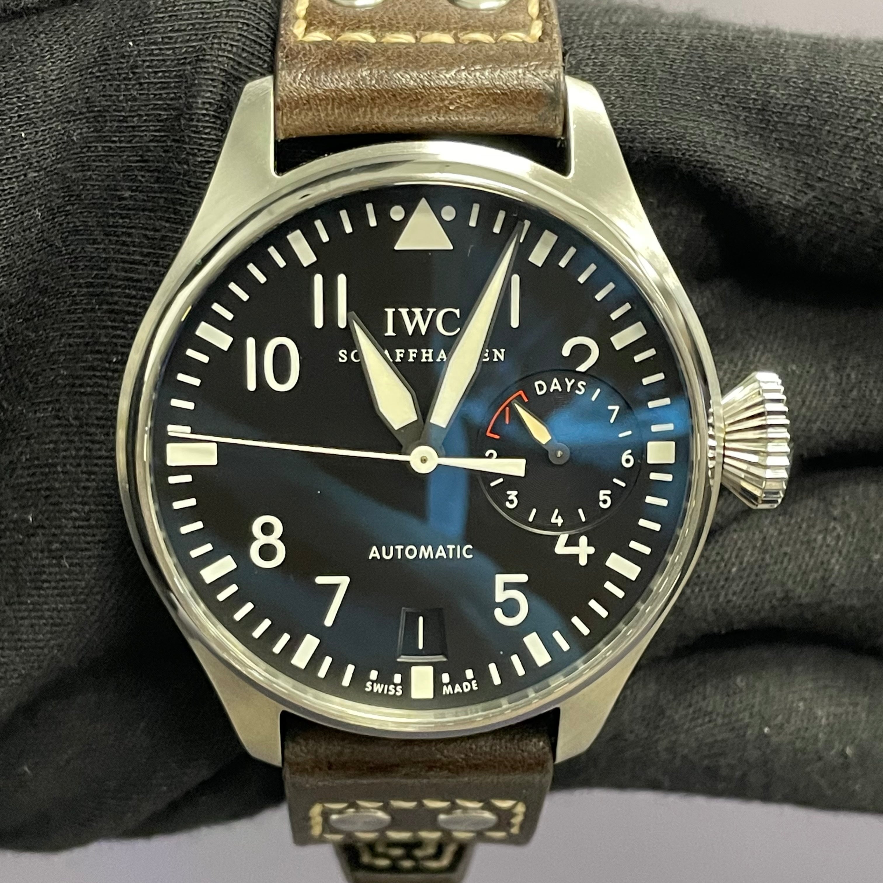 IWC Big Pilot 46.2mm Black Dial Watch Ref# IW500401 - Happy Jewelers Fine Jewelry Lifetime Warranty