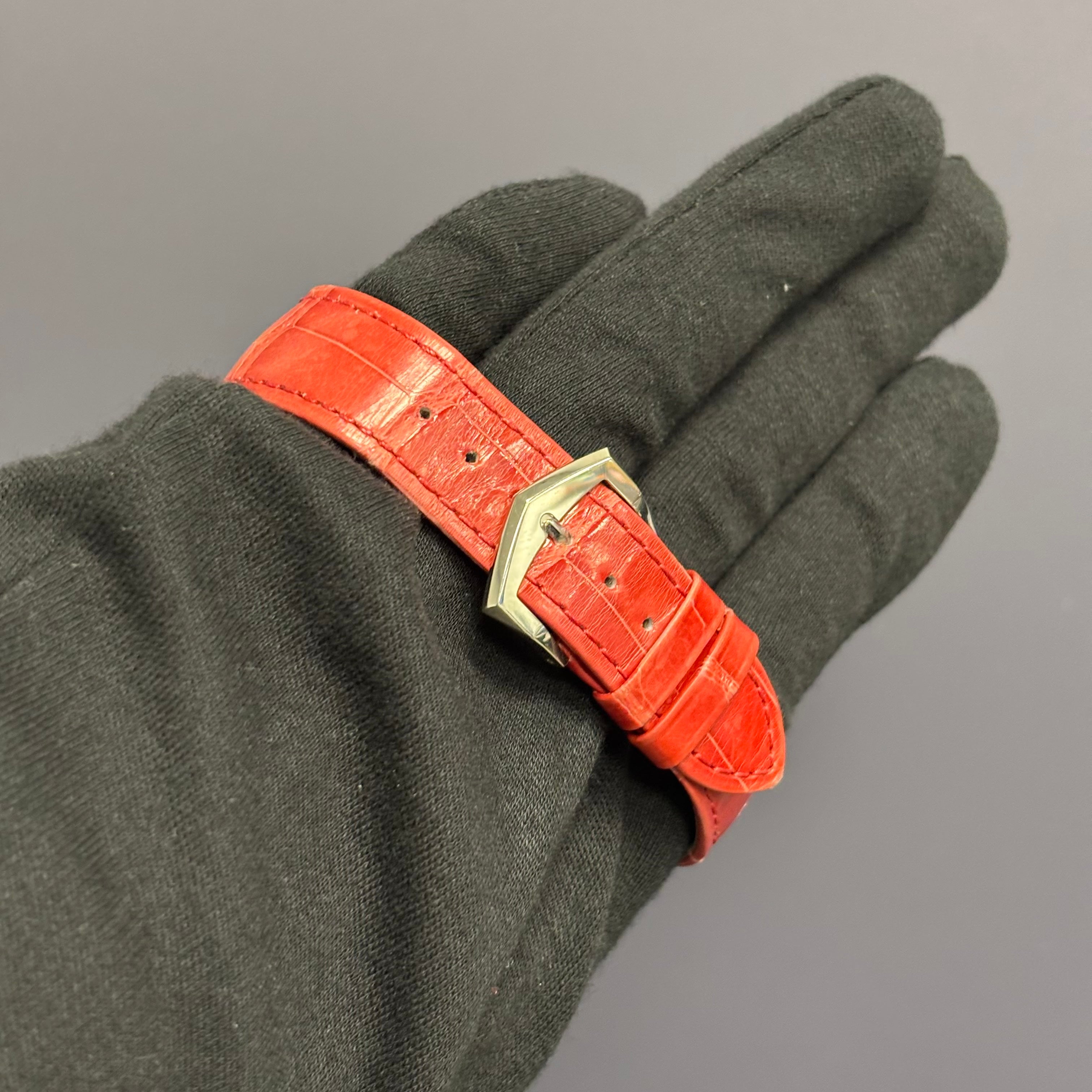 Patek Philippe Calatrava 39mm Tiffany & Co Stamped Grey Watch Dial Ref# 6119G-001 - Happy Jewelers Fine Jewelry Lifetime Warranty