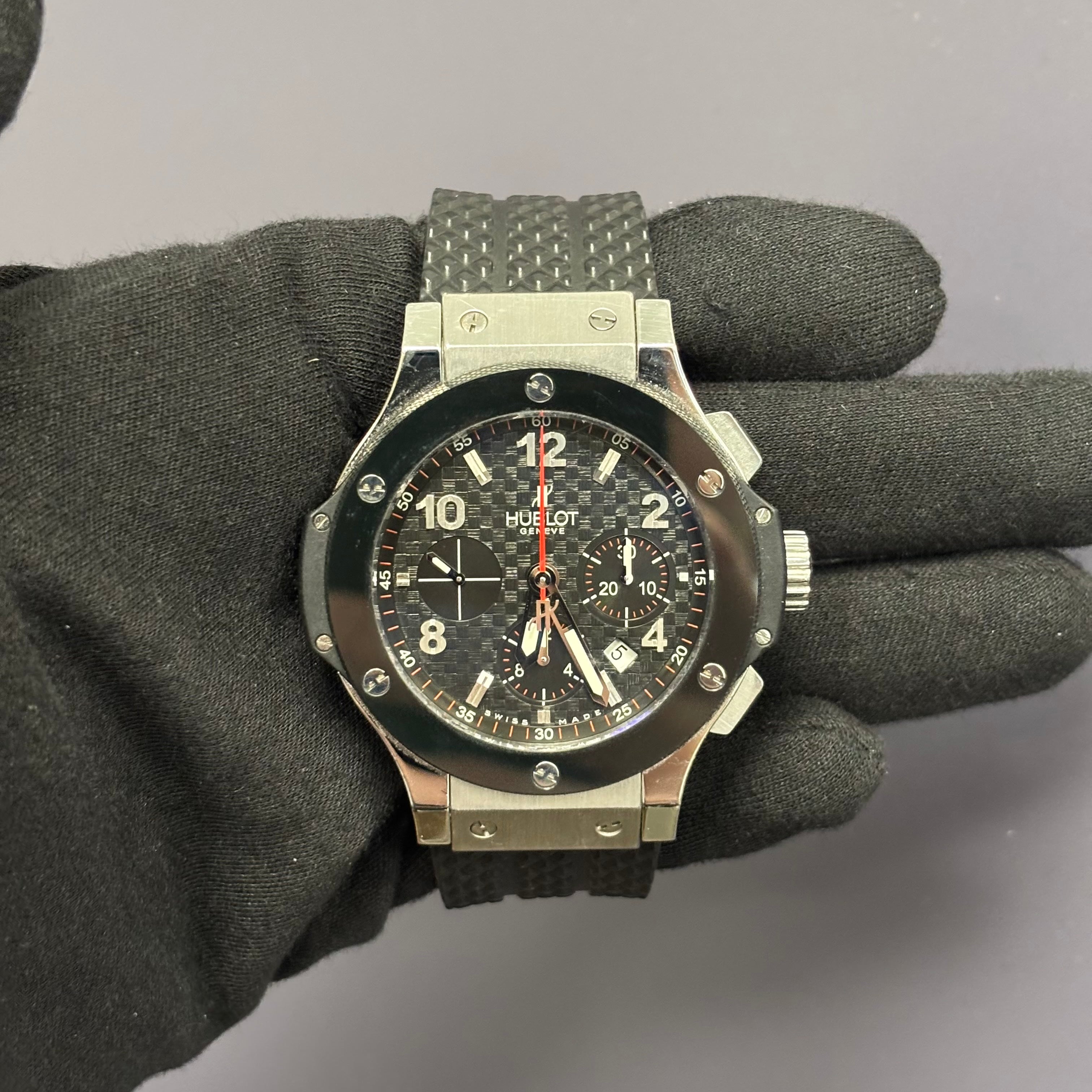 Hublot Big Bang 44mm Black Dial Watch Ref# 301.SB.131.RX - Happy Jewelers Fine Jewelry Lifetime Warranty