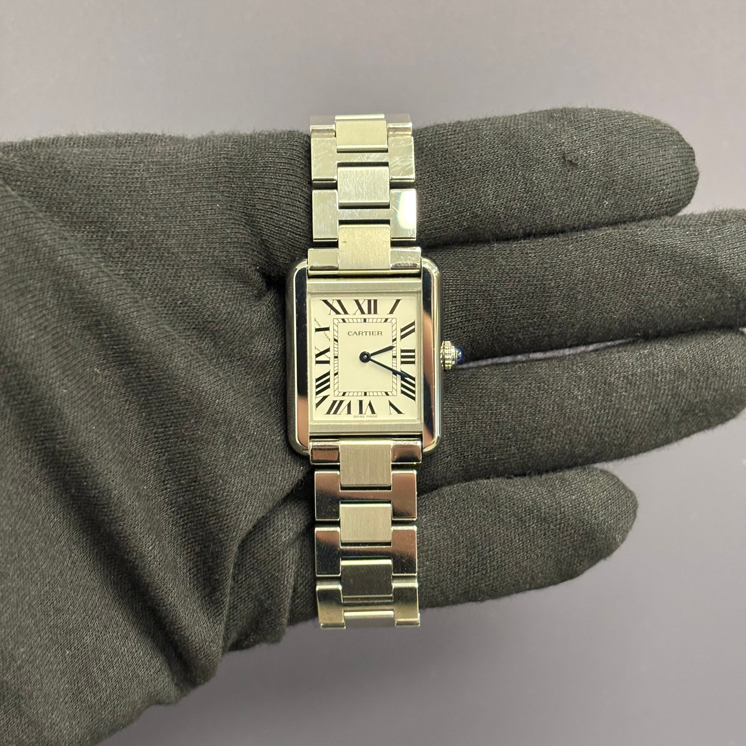 Cartier Tank 31mm White Dial Watch Ref# W5200013 - Happy Jewelers Fine Jewelry Lifetime Warranty