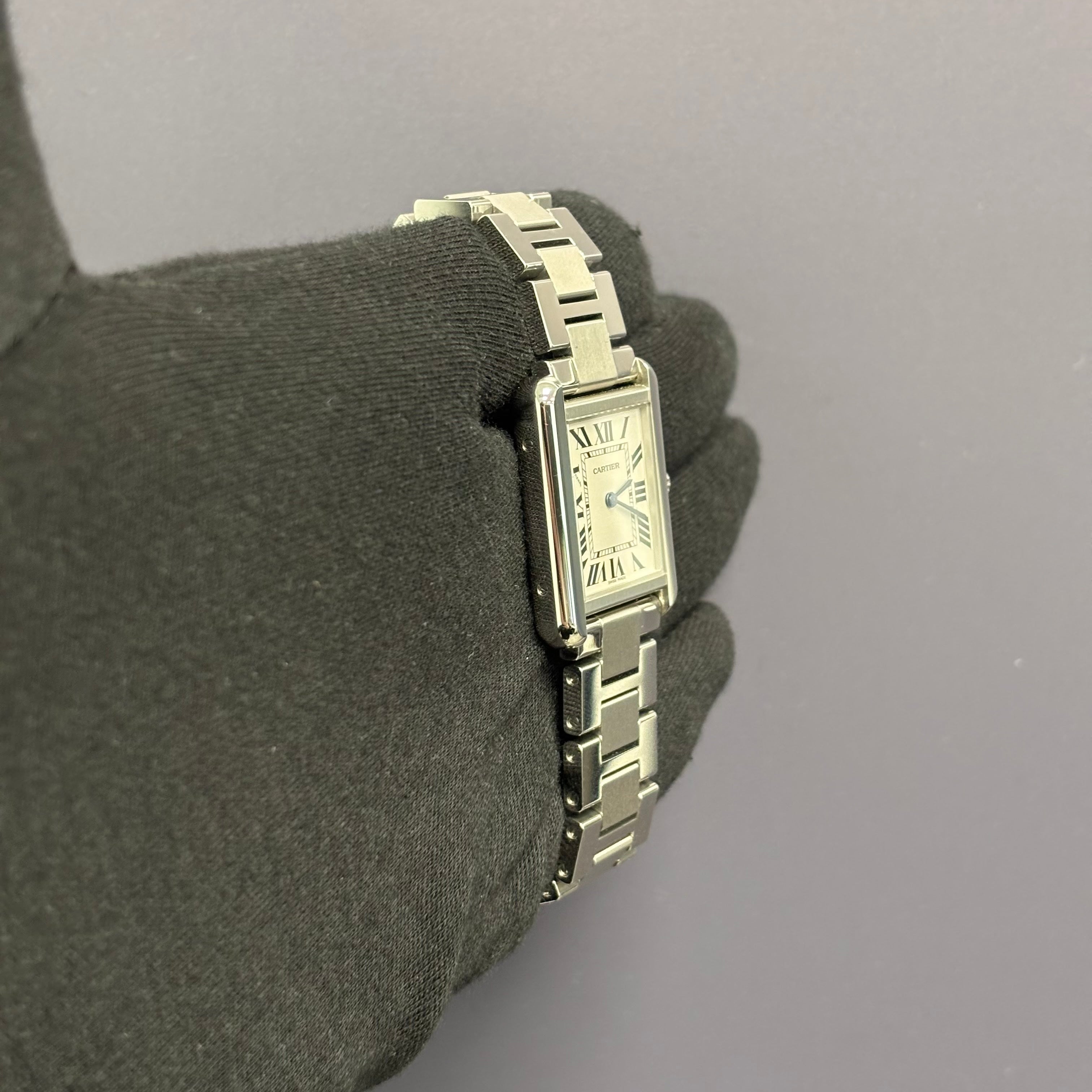 Cartier Tank 31mm White Dial Watch Ref# W5200013 - Happy Jewelers Fine Jewelry Lifetime Warranty