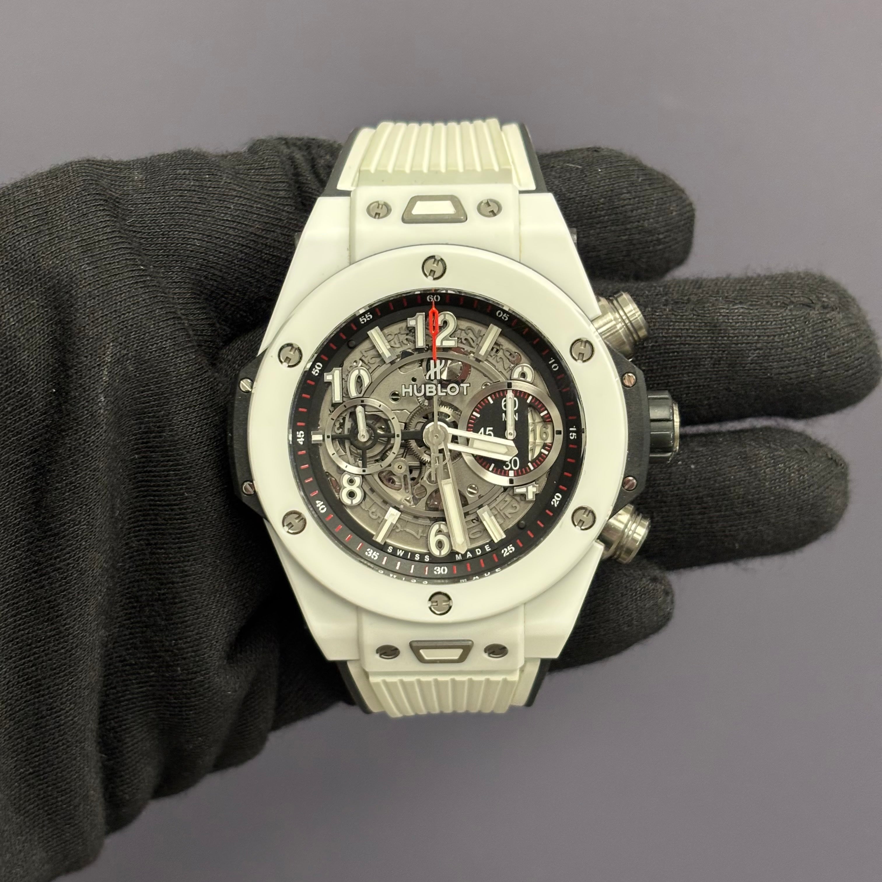 Hublot Big Bang 45mm Openwork Dial Watch Ref# 411.HX.1170.RX - Happy Jewelers Fine Jewelry Lifetime Warranty