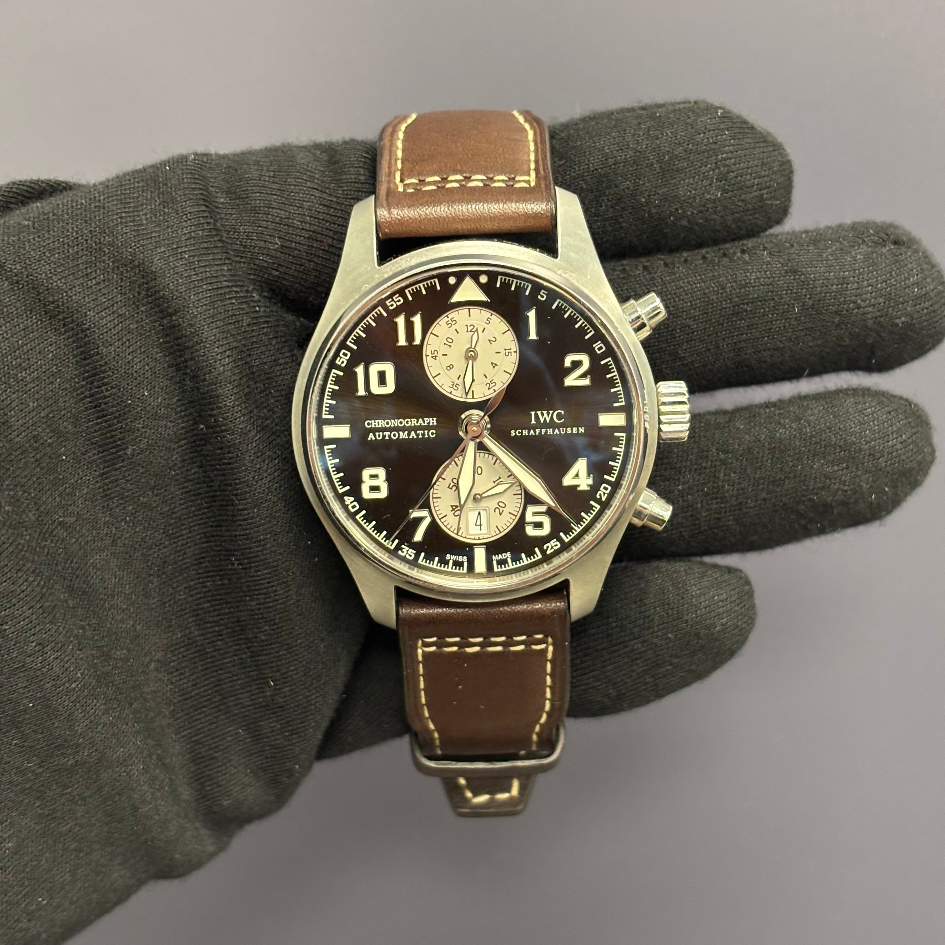 IWC Pilot's 43mm Brown Dial Watch Ref# IW387806 - Happy Jewelers Fine Jewelry Lifetime Warranty