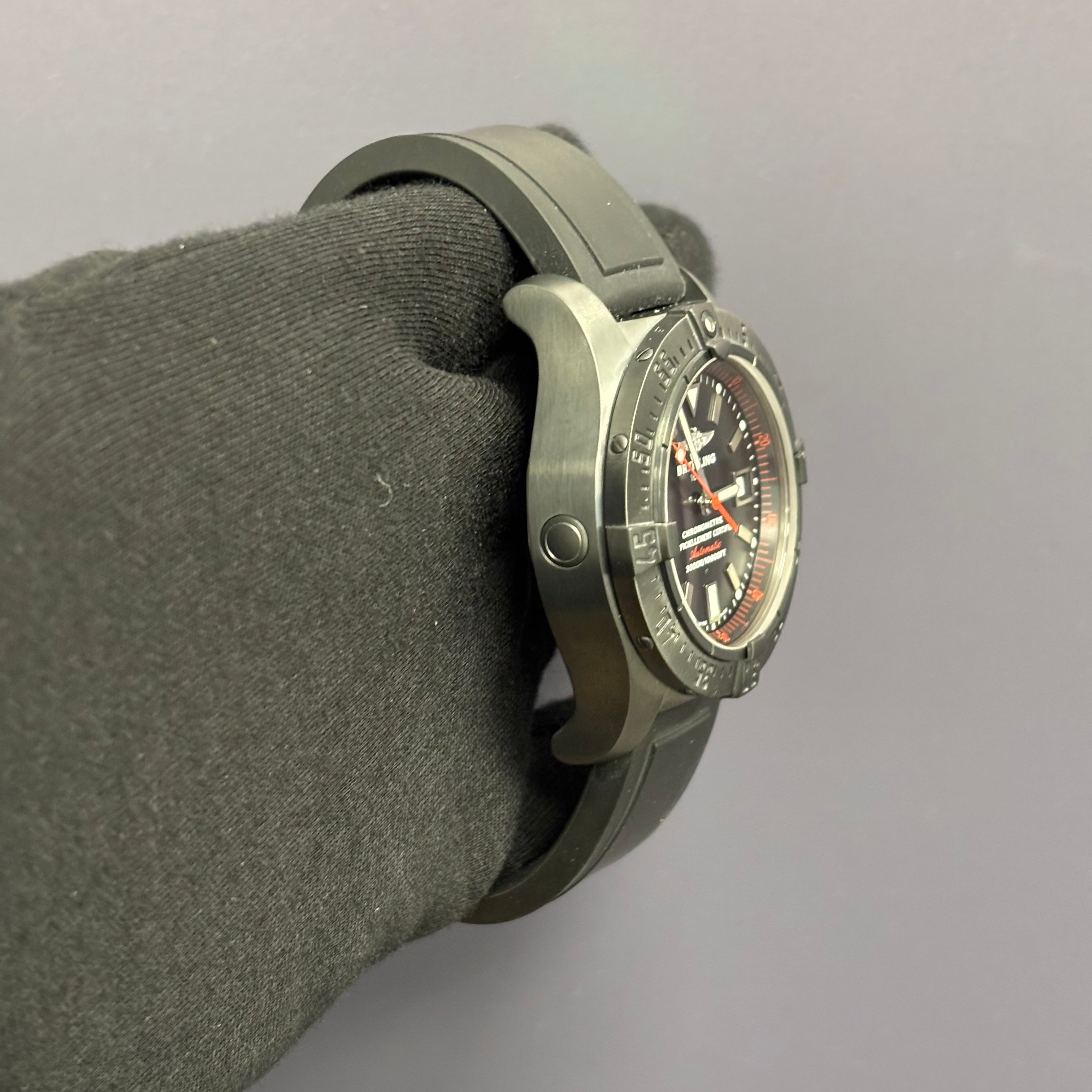 Breitling Avenger 45mm Black Dial Watch Ref# M17330 - Happy Jewelers Fine Jewelry Lifetime Warranty