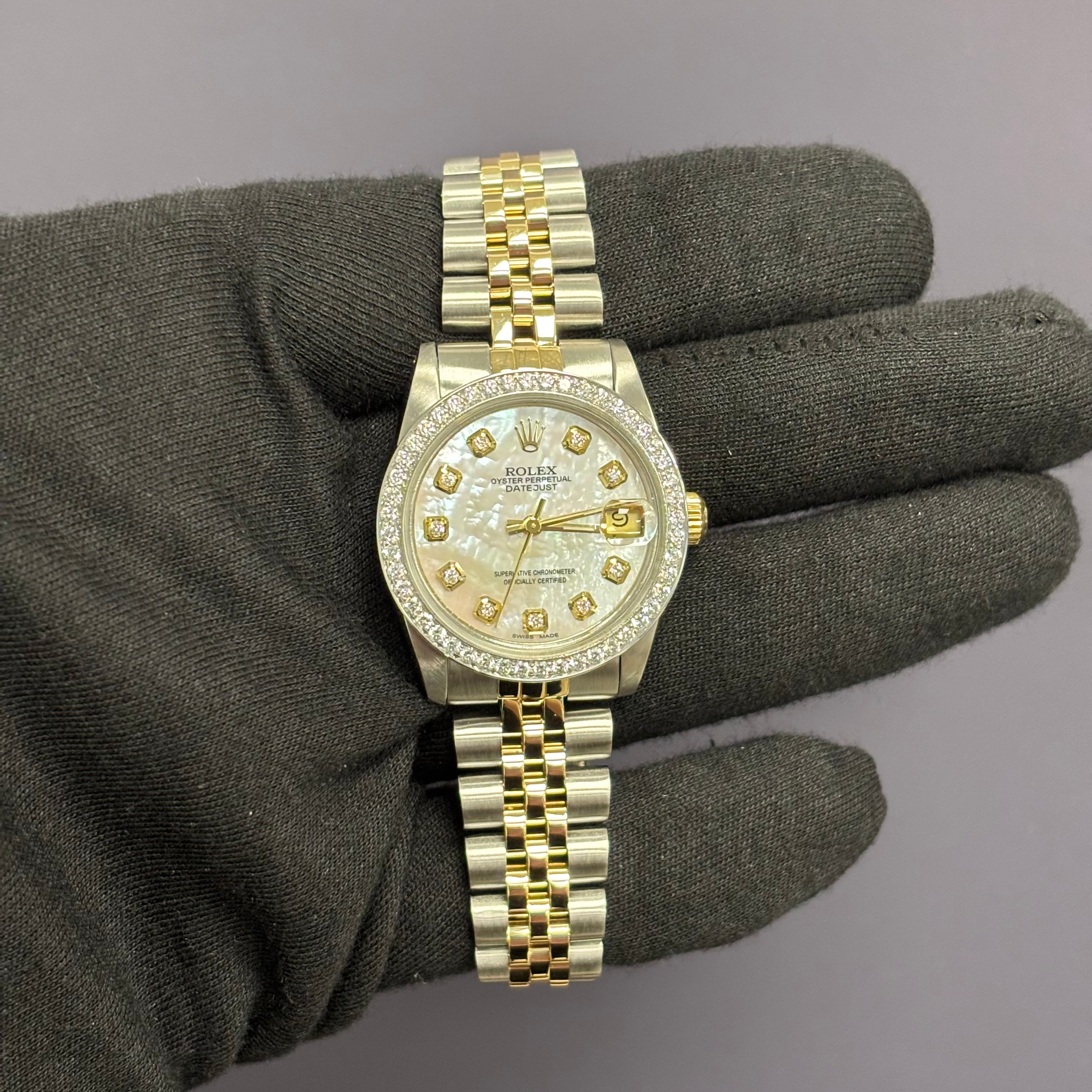 Rolex Datejust 31mm MOP Dial Watch Ref# 68273 - Happy Jewelers Fine Jewelry Lifetime Warranty