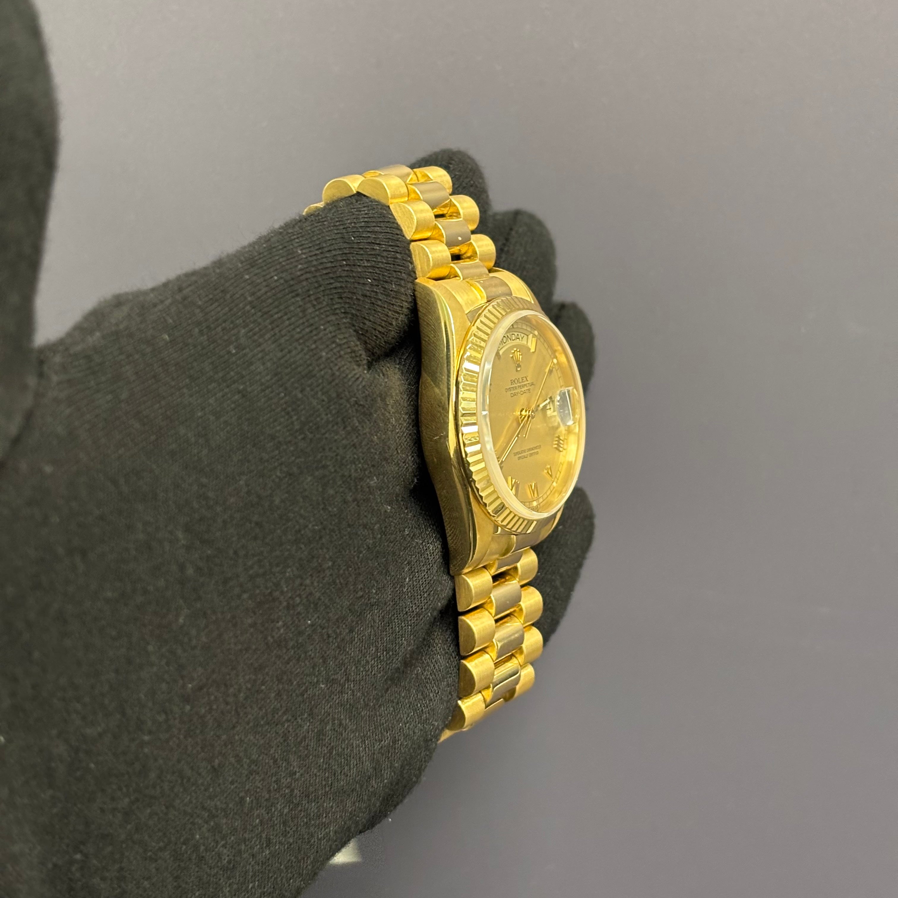 Rolex Day-Date 36mm MOP Dial Watch Ref# 18038 - Happy Jewelers Fine Jewelry Lifetime Warranty