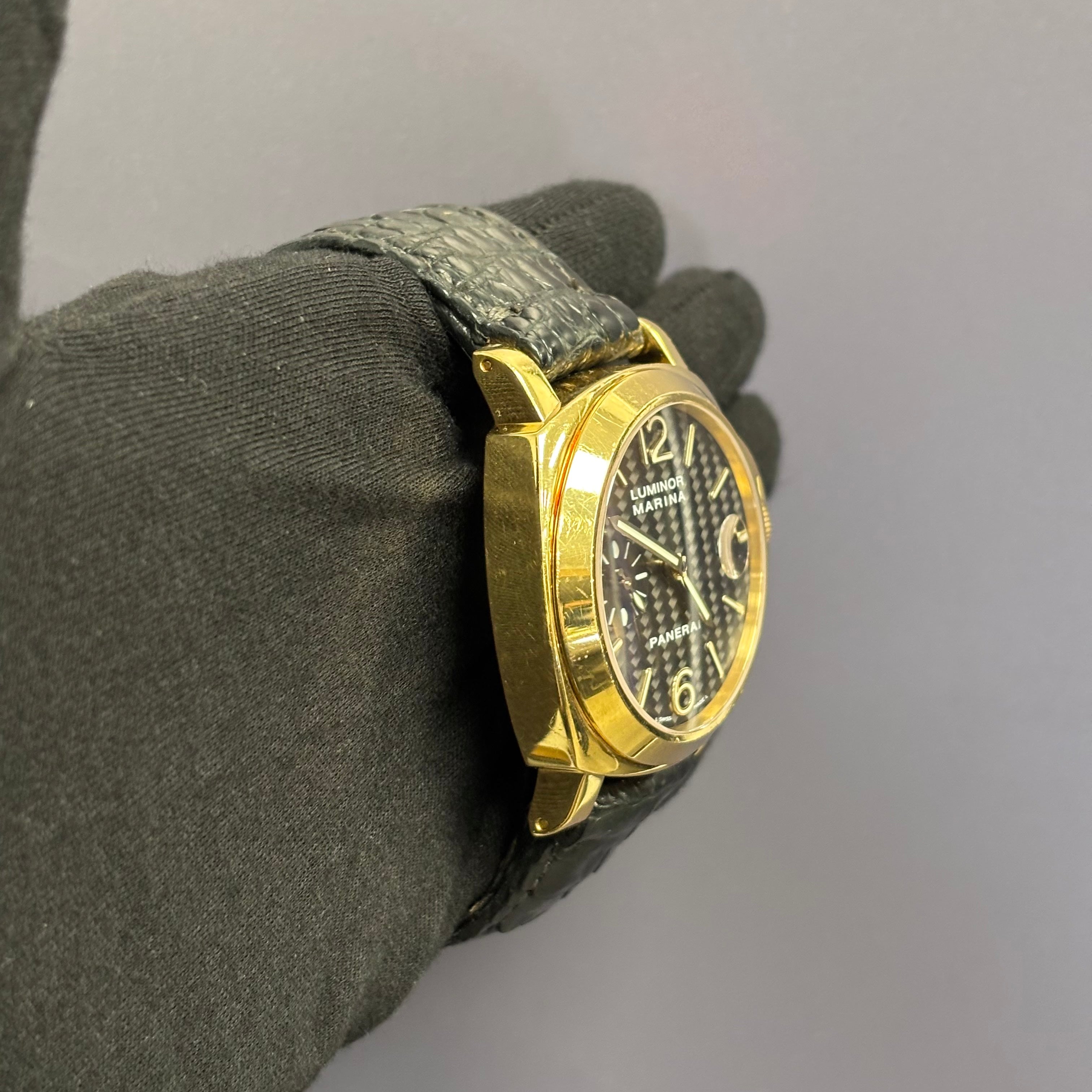 Panerai Luminor 44mm Black Dial Watch Ref# PAM00140 - Happy Jewelers Fine Jewelry Lifetime Warranty