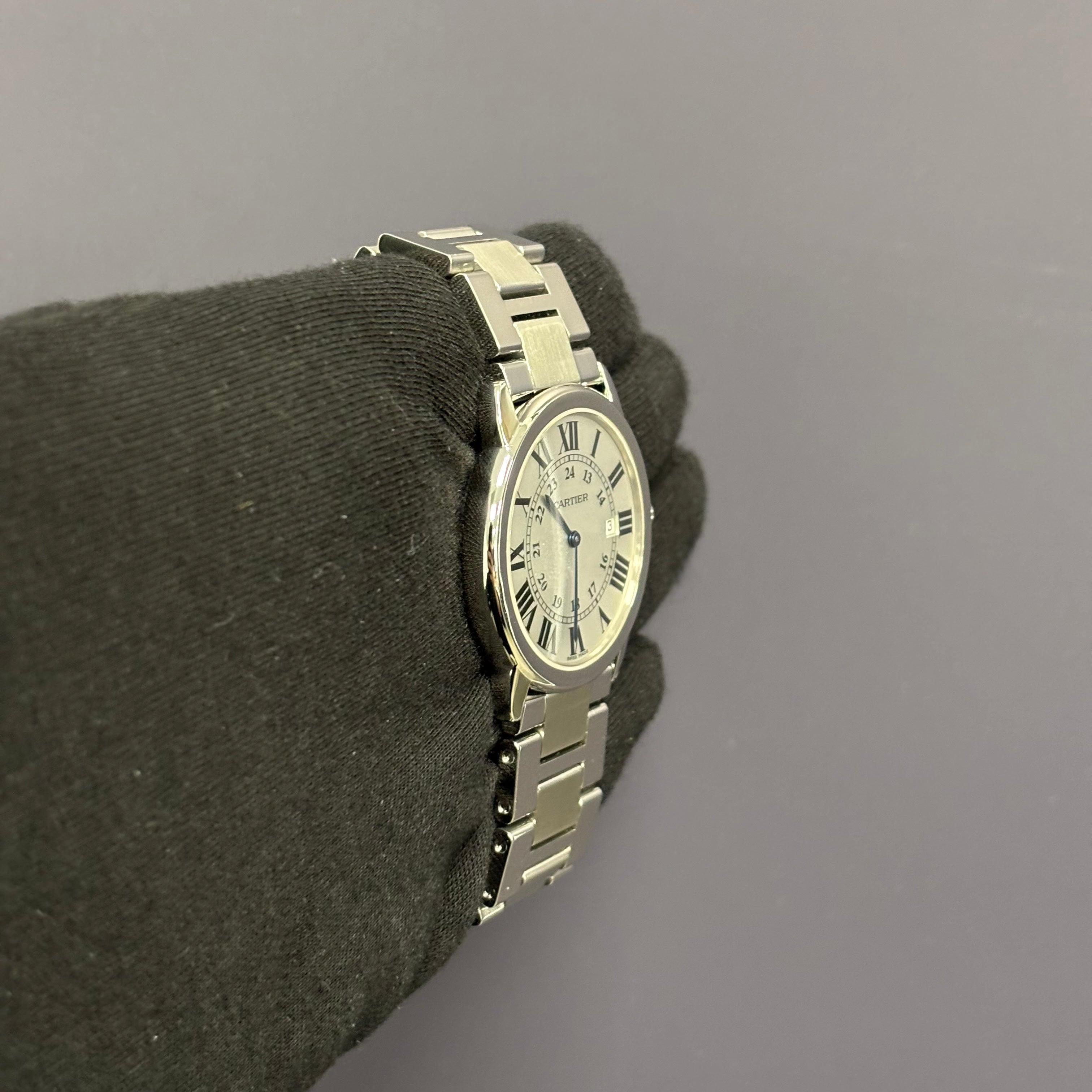 Cartier Ronde 36mm Silver Dial Watch Ref# W6701005 - Happy Jewelers Fine Jewelry Lifetime Warranty