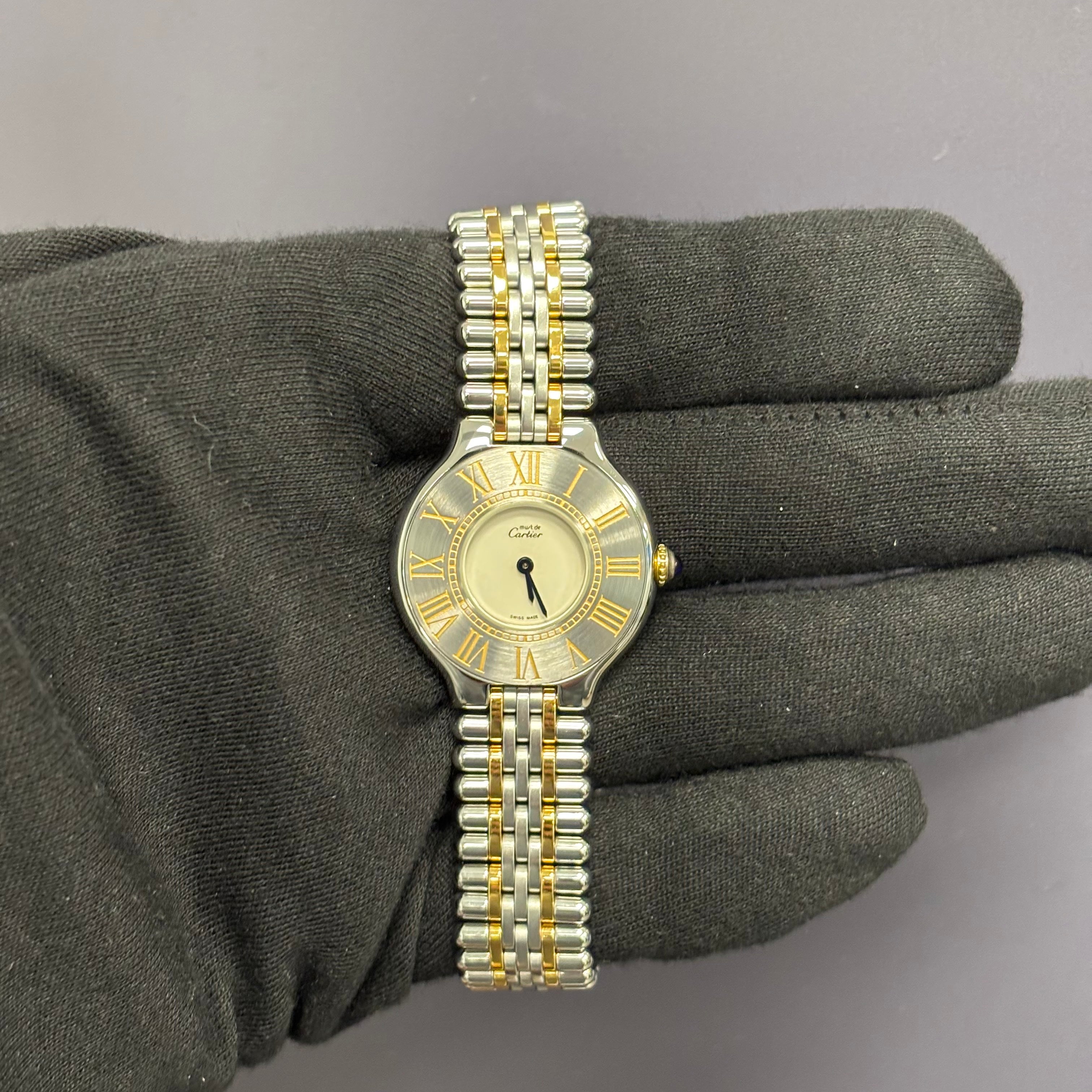 Cartier Must 31mm Ivory Dial Watch Ref# 83090171 - Happy Jewelers Fine Jewelry Lifetime Warranty