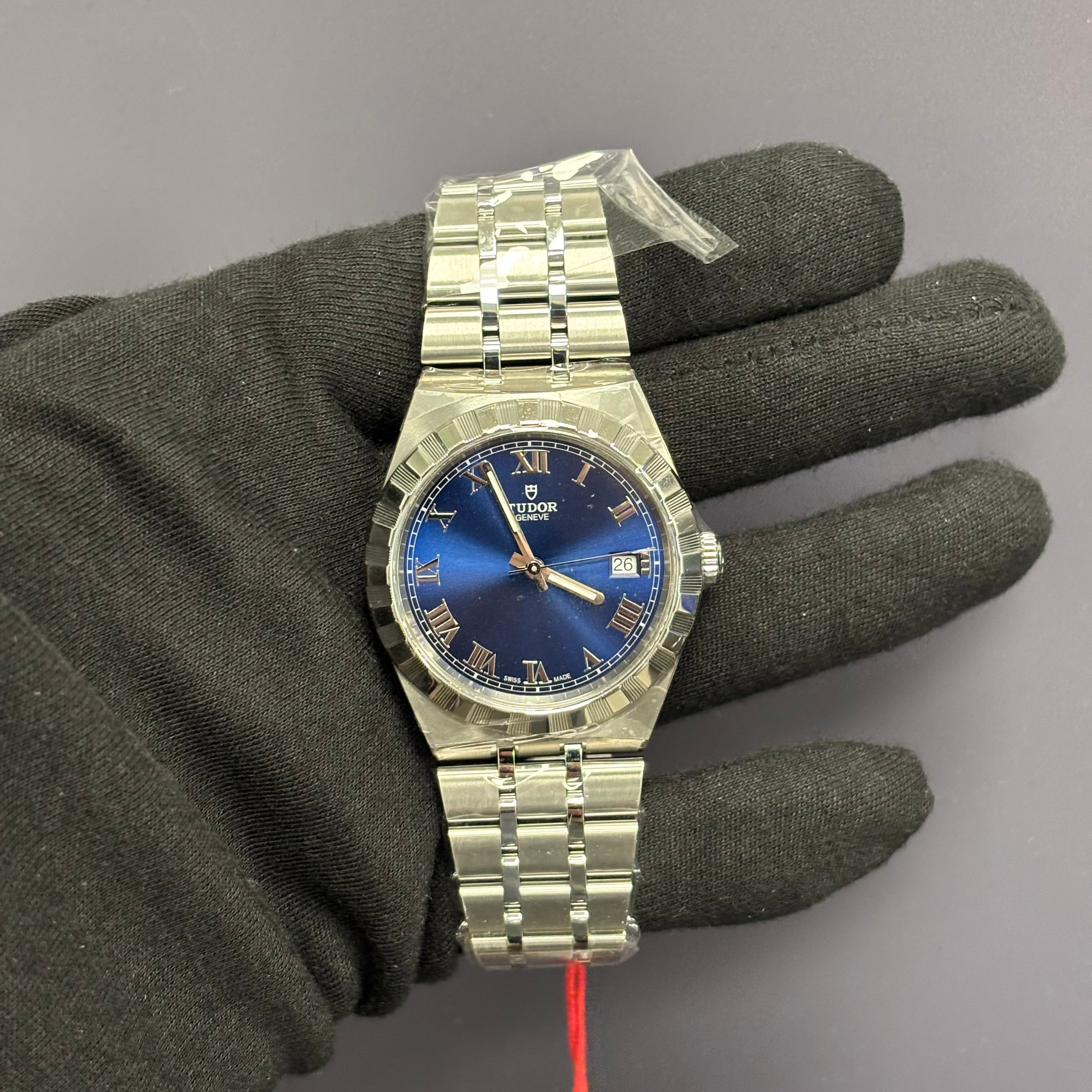 Tudor Royal 38mm Blue Dial Watch Ref# 28500 - Happy Jewelers Fine Jewelry Lifetime Warranty