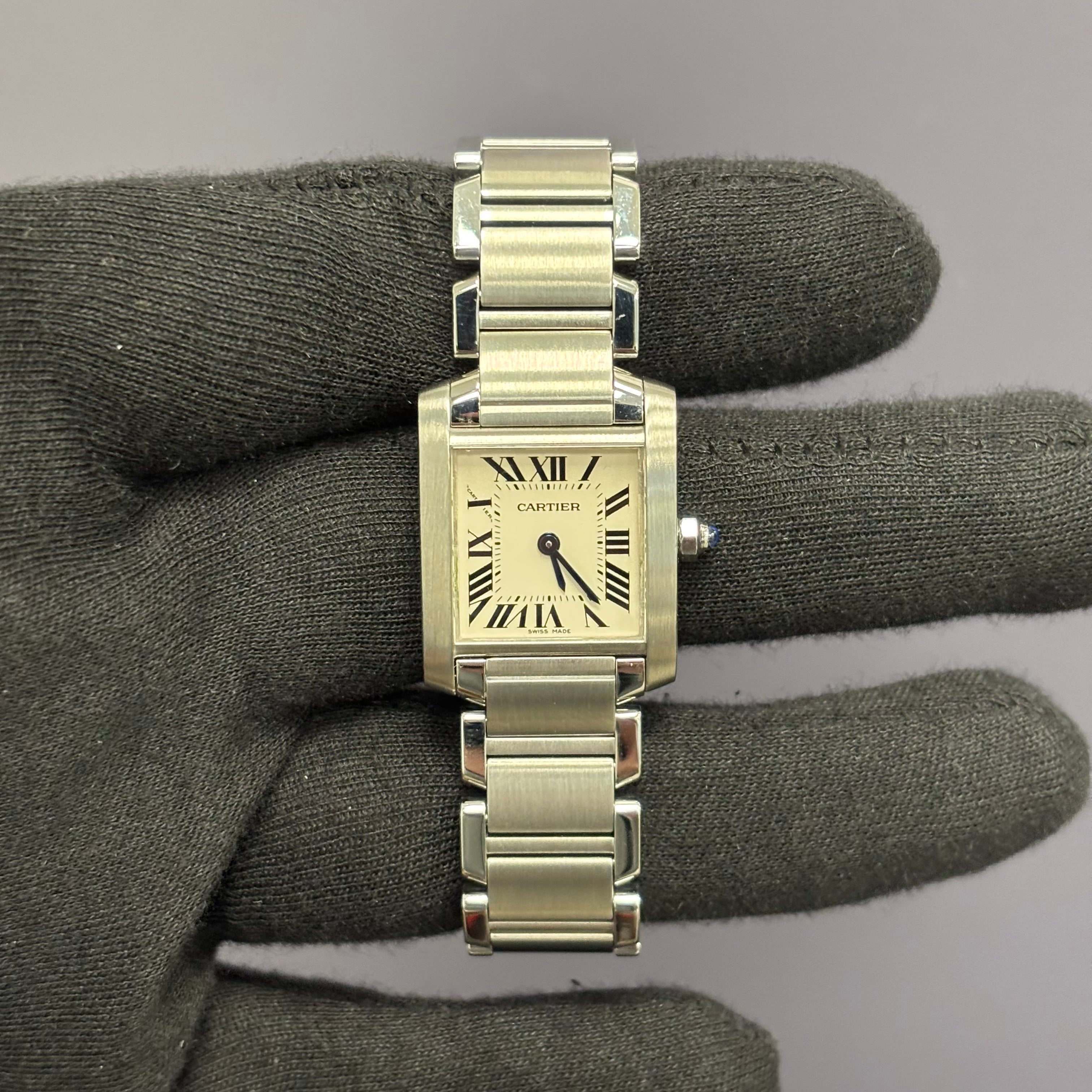 Cartier Tank 20mm Ivory Dial Watch Ref# W51008Q3 - Happy Jewelers Fine Jewelry Lifetime Warranty