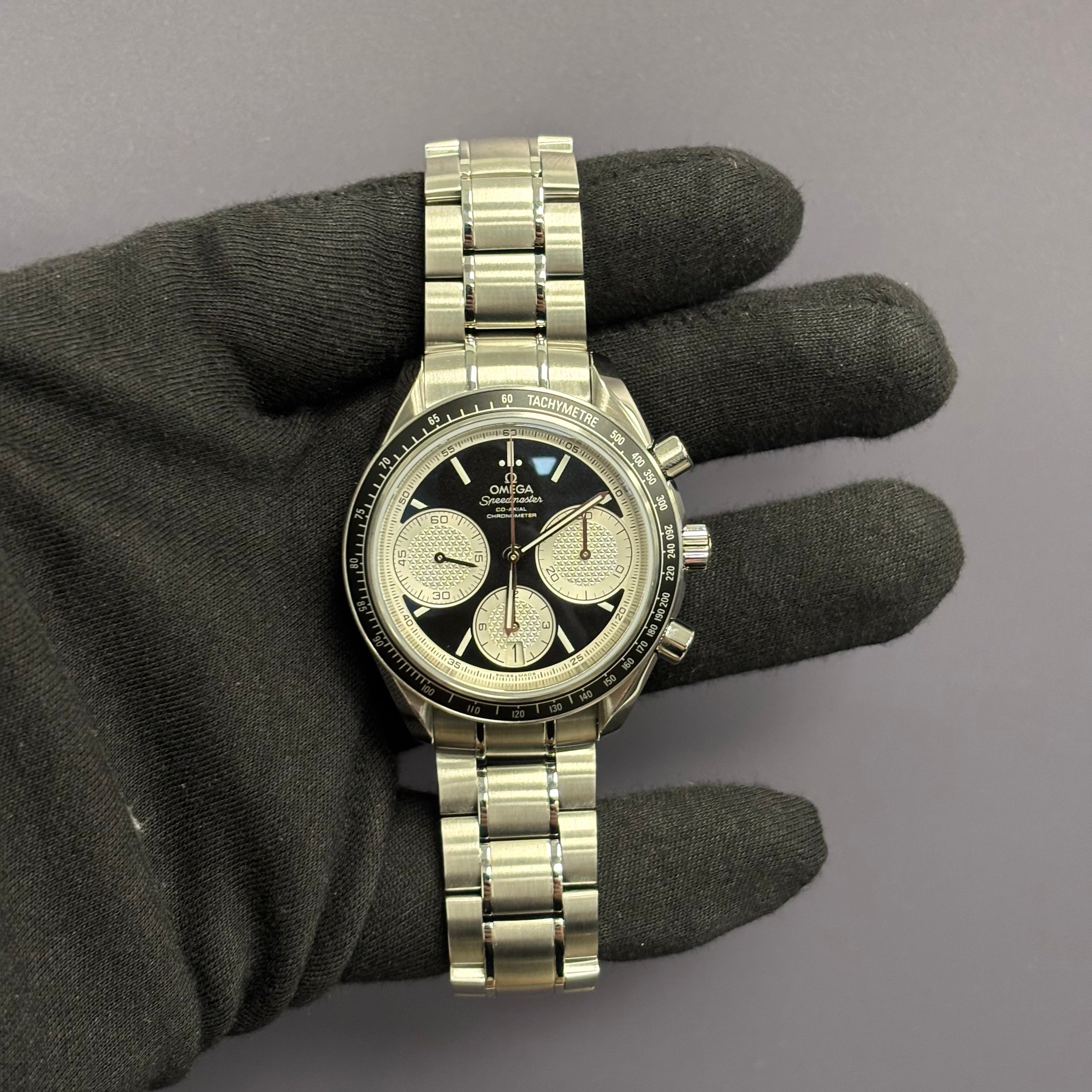 Omega Speedmaster 40mm Black Dial Watch Ref# 326.30.40.50.01.002 - Happy Jewelers Fine Jewelry Lifetime Warranty