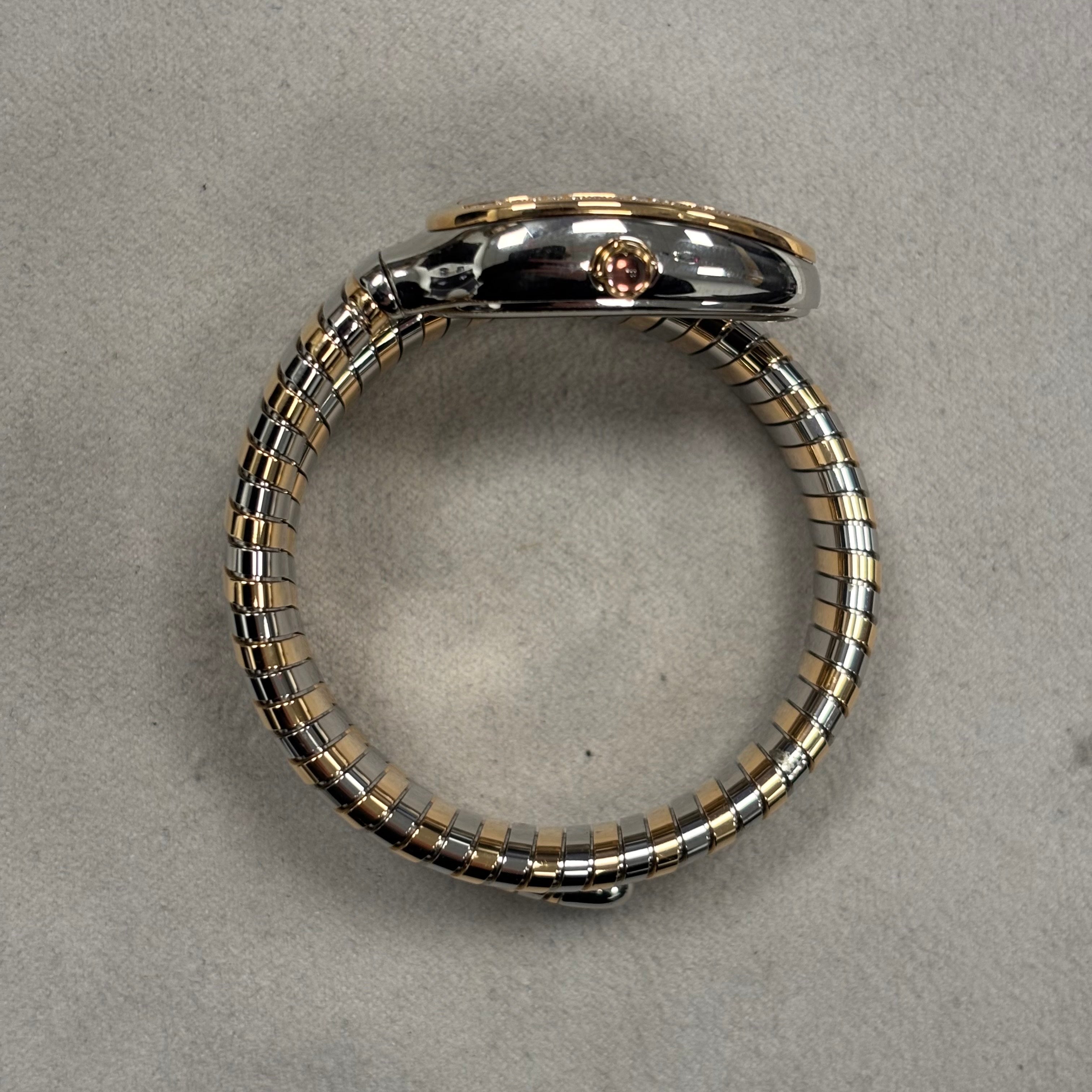 Bvlgari Serpenti 35mm Silver Dial Watch Ref# 103822 - Happy Jewelers Fine Jewelry Lifetime Warranty