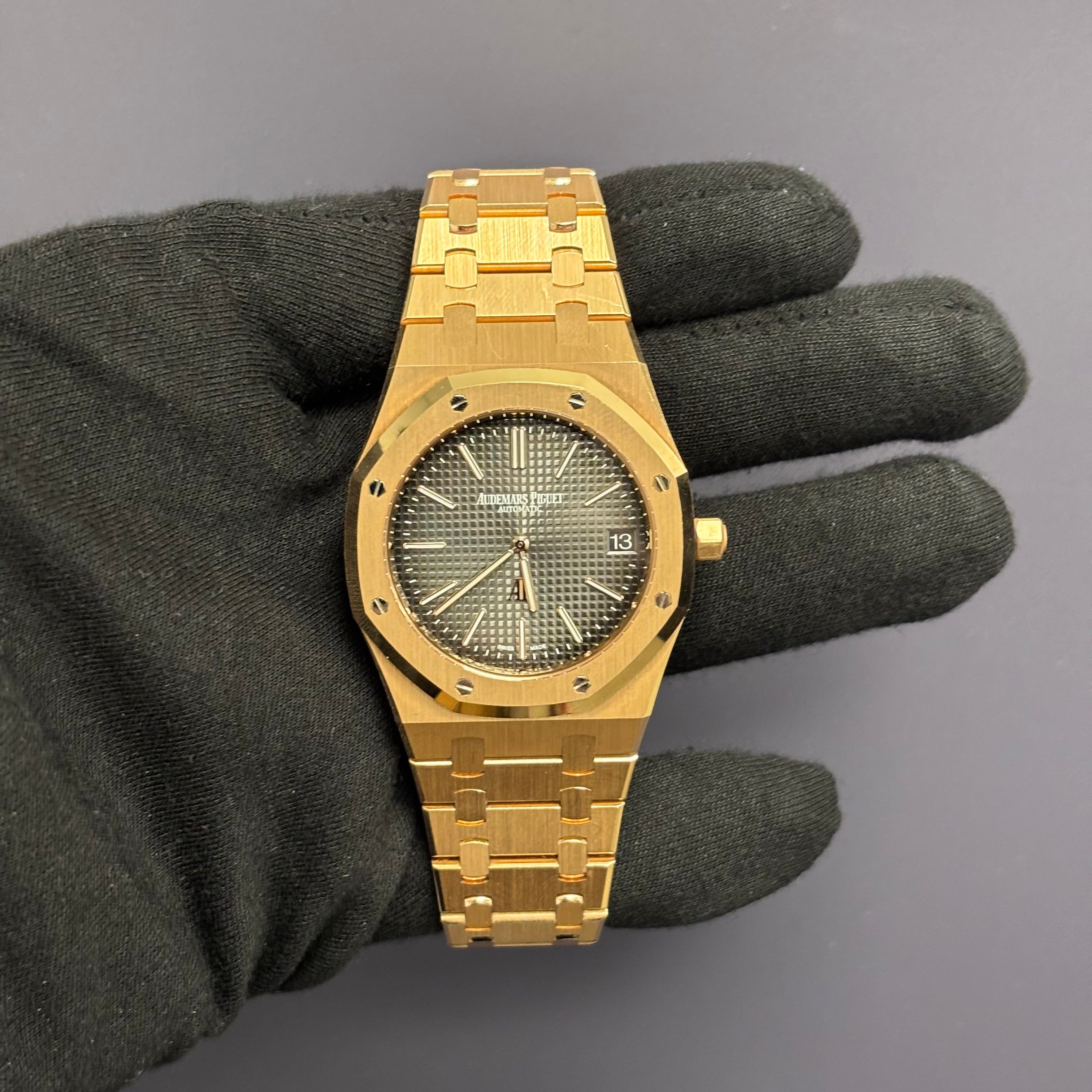 Audemars Piguet Royal Oak 39mm Grey Dial Watch Ref# 16202OR.OO.1240OR.02 - Happy Jewelers Fine Jewelry Lifetime Warranty