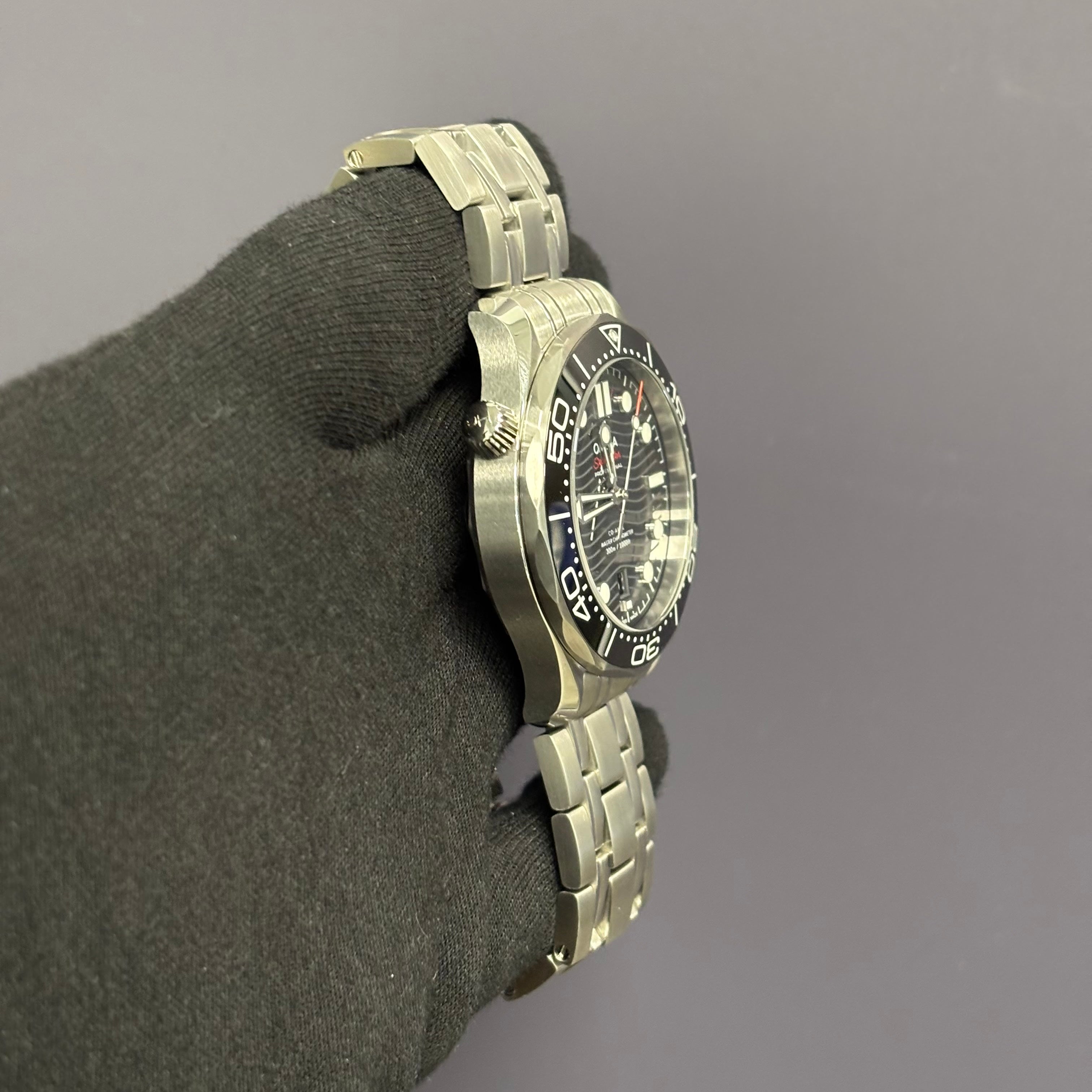 Omega Seamaster 42mm Black Dial Watch Ref# 210.30.42.20.01.001 - Happy Jewelers Fine Jewelry Lifetime Warranty