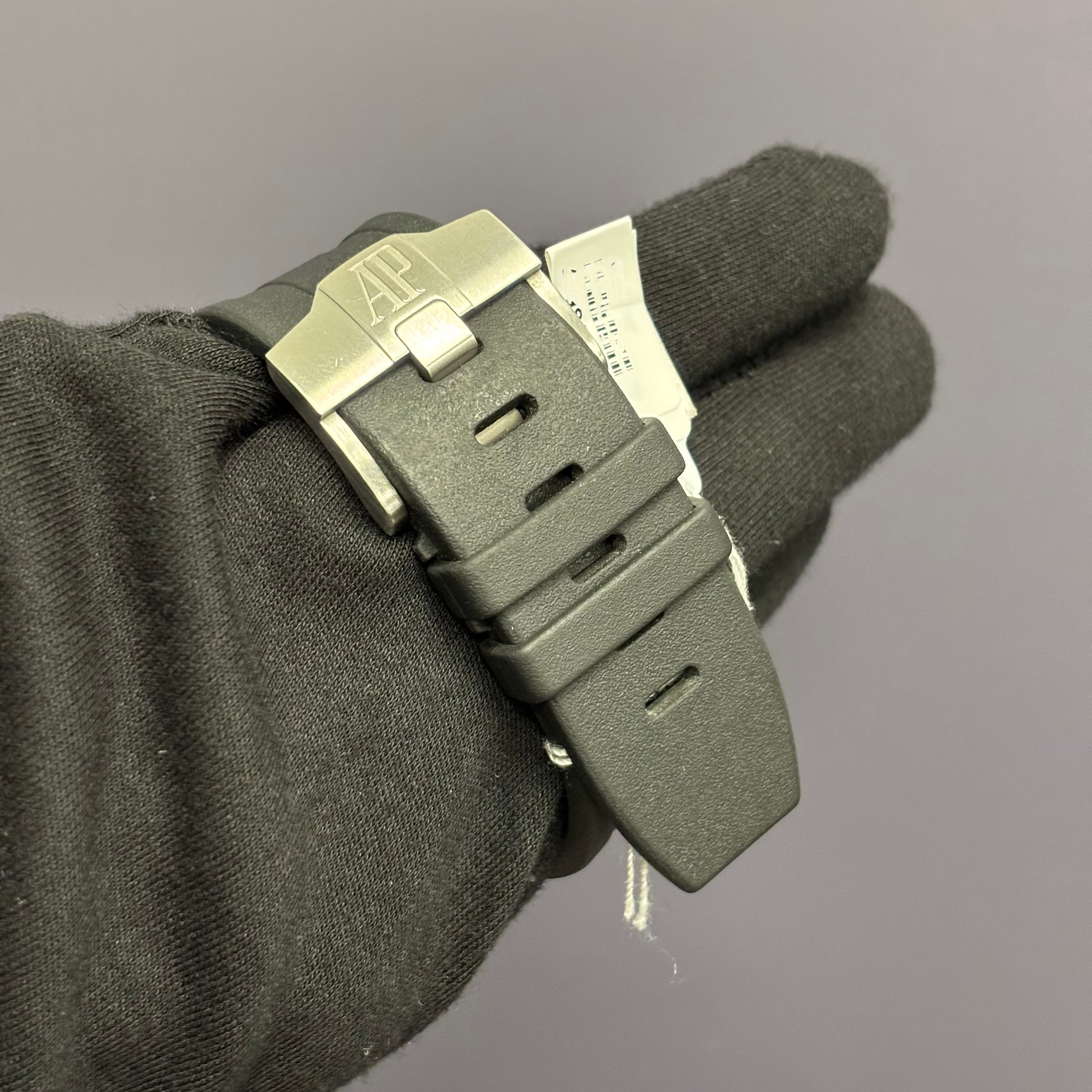 Audemars Piguet Royal Oak 42mm Black Dial Watch Ref# 15710ST.OO.A002CA.02 - Happy Jewelers Fine Jewelry Lifetime Warranty