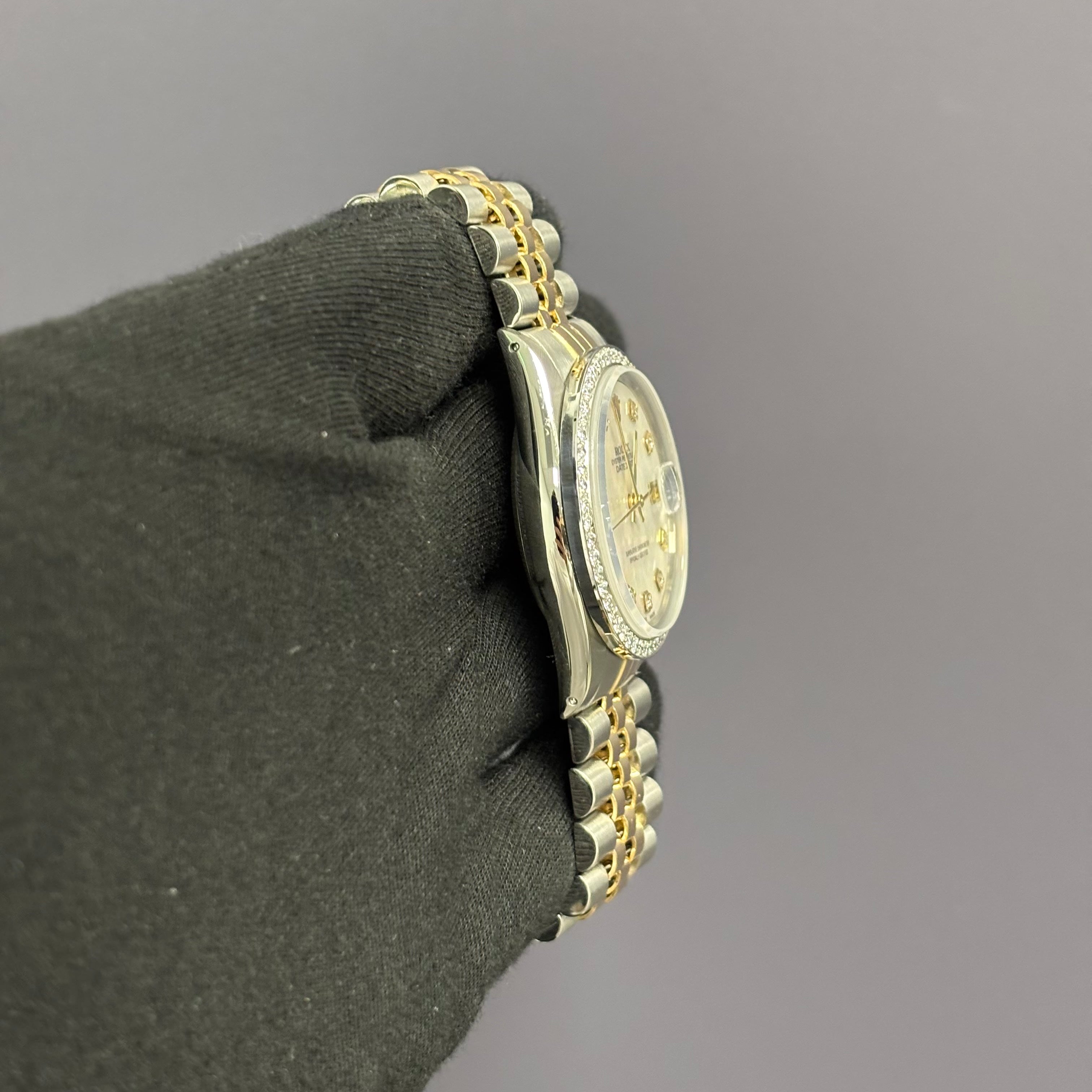 Rolex Datejust 36mm MOP Dial Watch Ref# 16013 - Happy Jewelers Fine Jewelry Lifetime Warranty