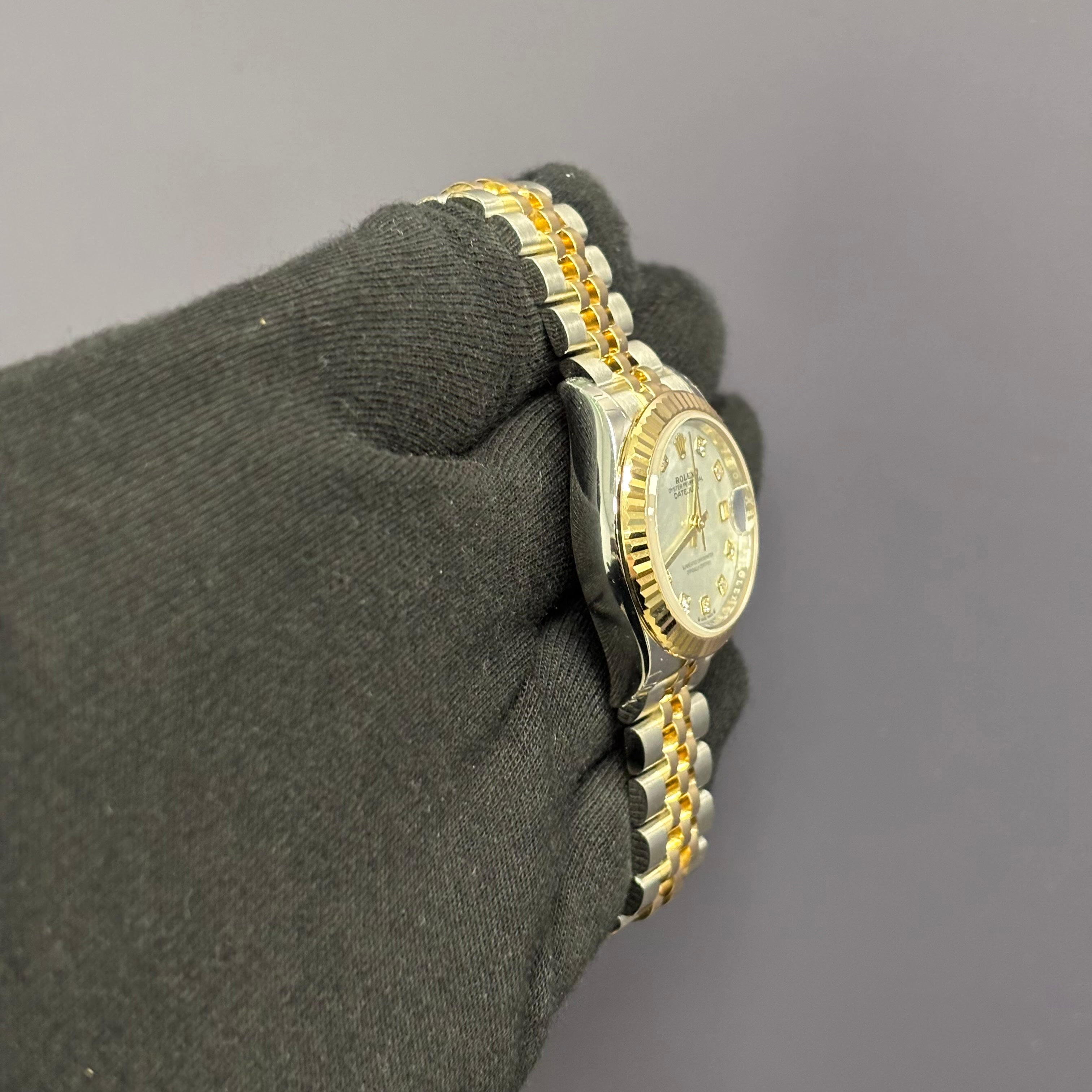 Rolex Datejust 28mm MOP Dial Watch Ref# 279173 - Happy Jewelers Fine Jewelry Lifetime Warranty