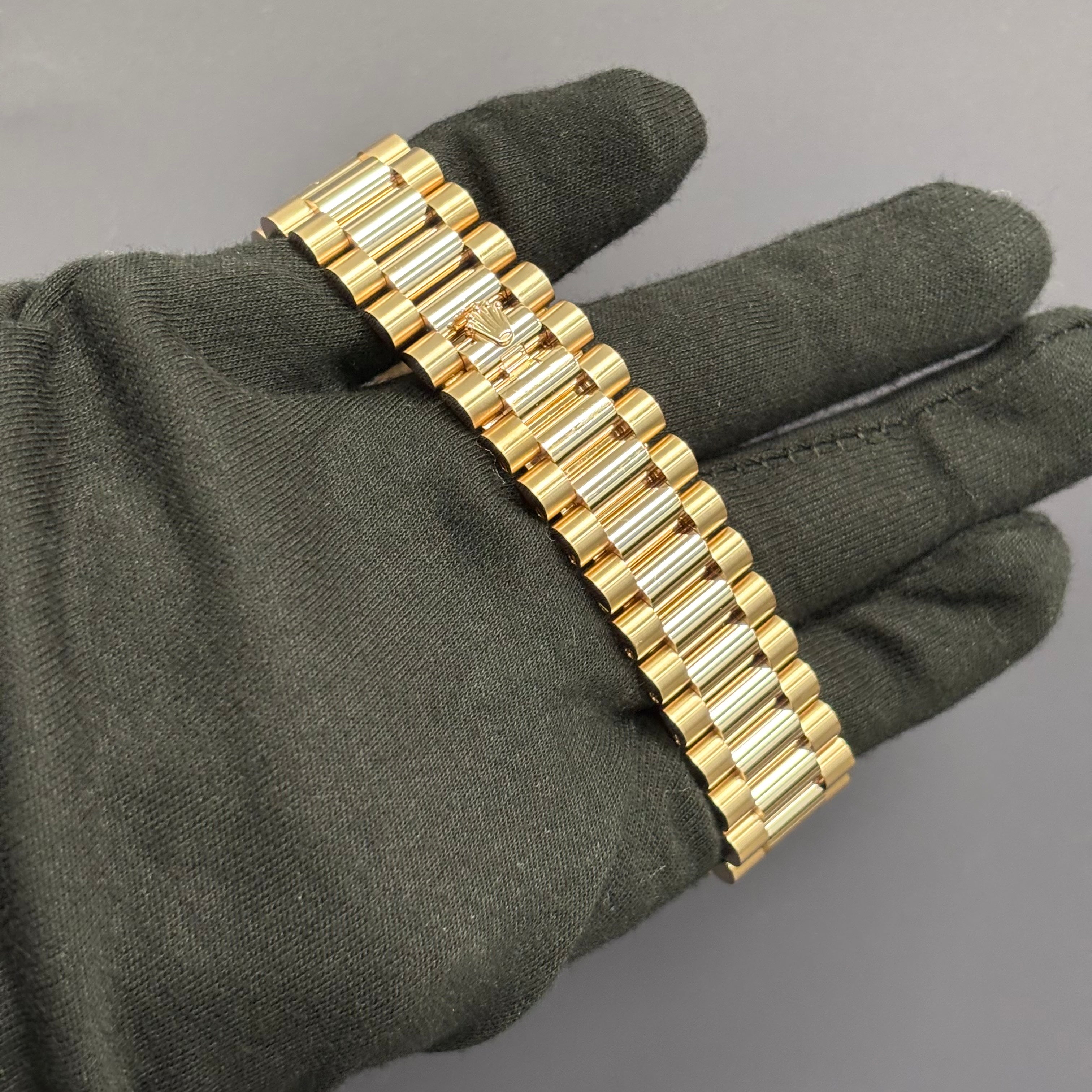 Rolex Day-Date 40mm Pave Dial Watch Ref# 228345RBR - Happy Jewelers Fine Jewelry Lifetime Warranty