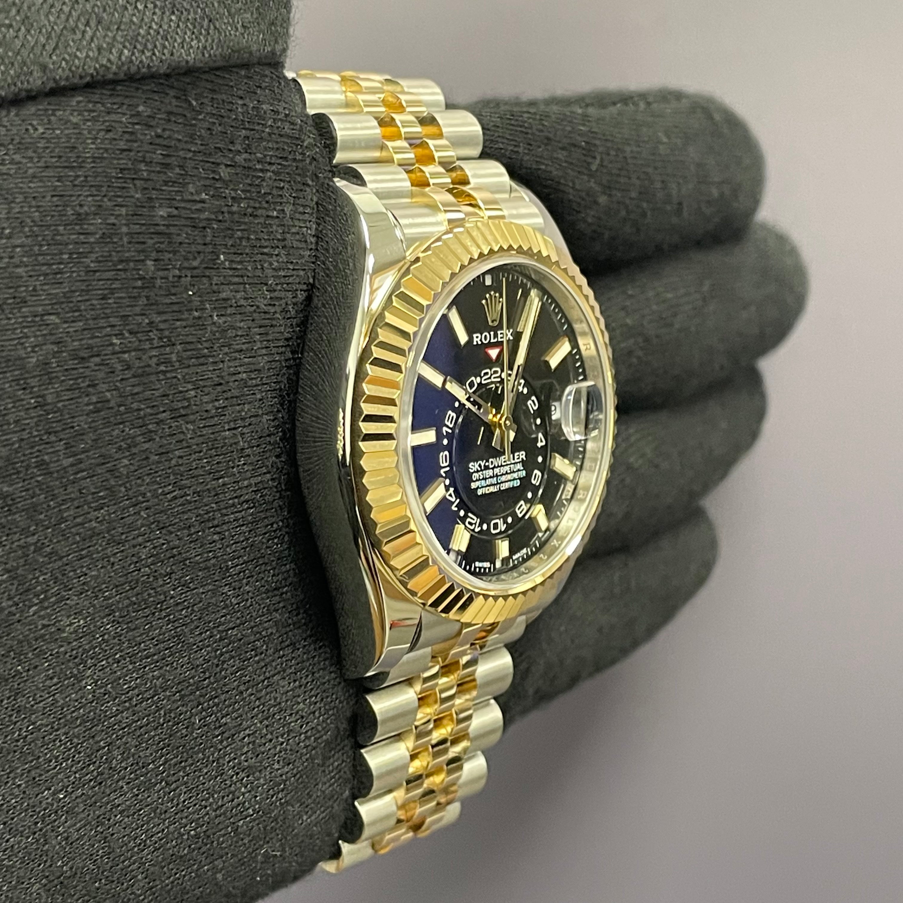 Rolex Sky-Dweller 42mm Black Dial Watch Ref# 326933 - Happy Jewelers Fine Jewelry Lifetime Warranty