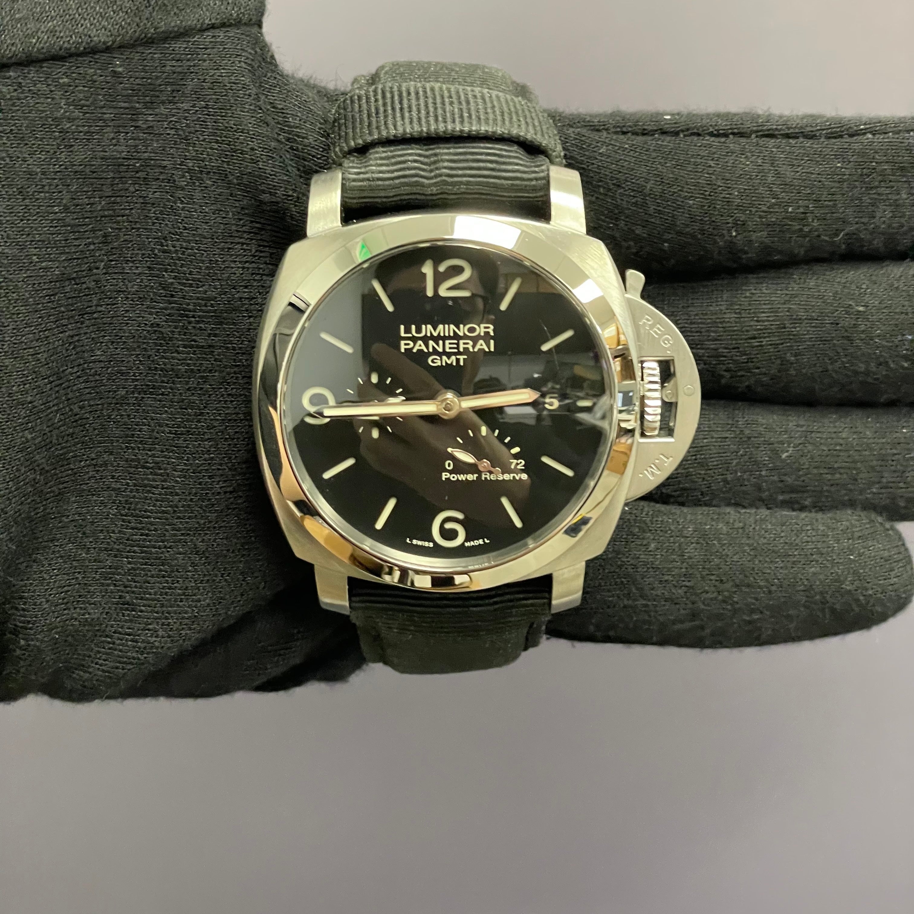 Panerai Luminor 44mm Black Dial Watch Ref# PAM00347 - Happy Jewelers Fine Jewelry Lifetime Warranty