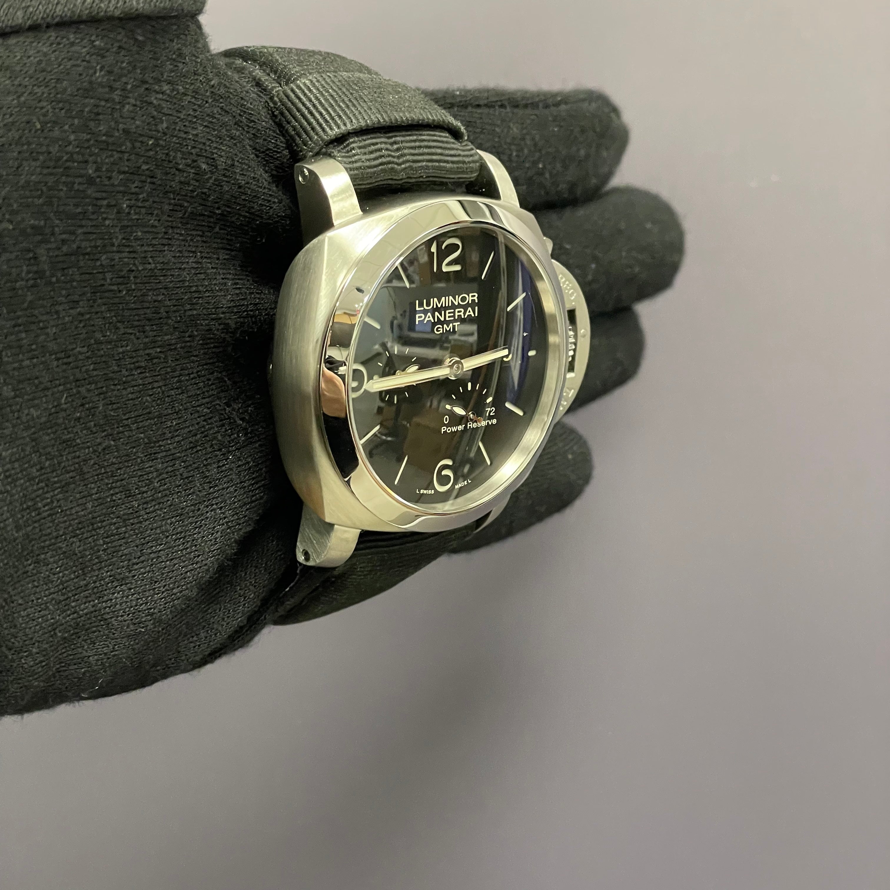 Panerai Luminor 44mm Black Dial Watch Ref# PAM00347 - Happy Jewelers Fine Jewelry Lifetime Warranty