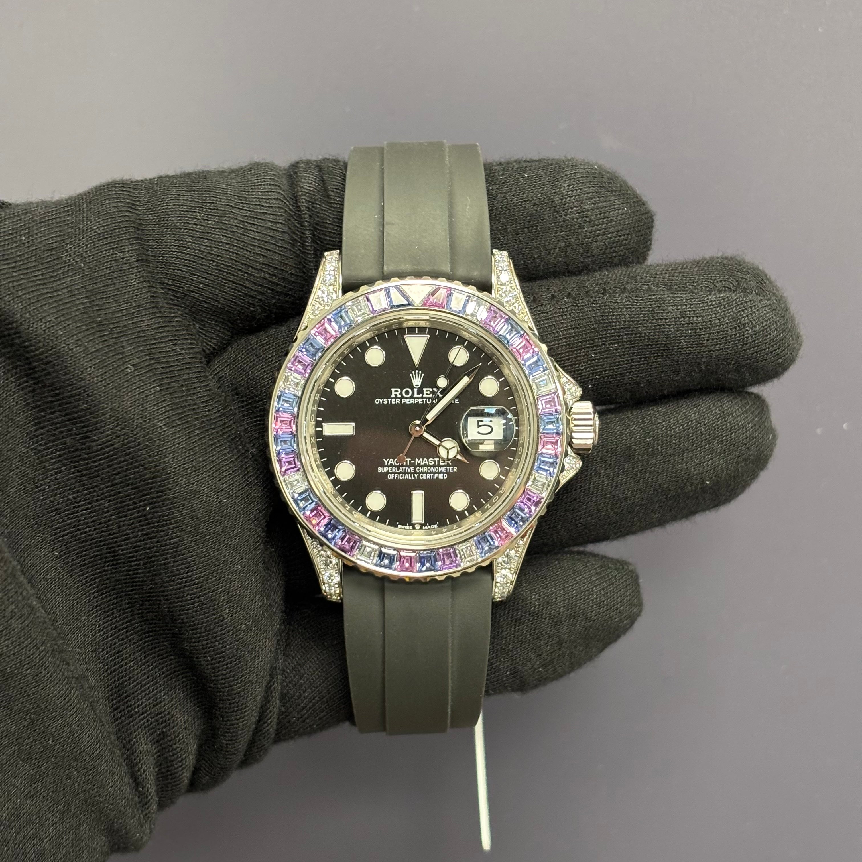 Rolex Yacht-Master 40mm Black Dial Watch Ref# 126679SABR - Happy Jewelers Fine Jewelry Lifetime Warranty