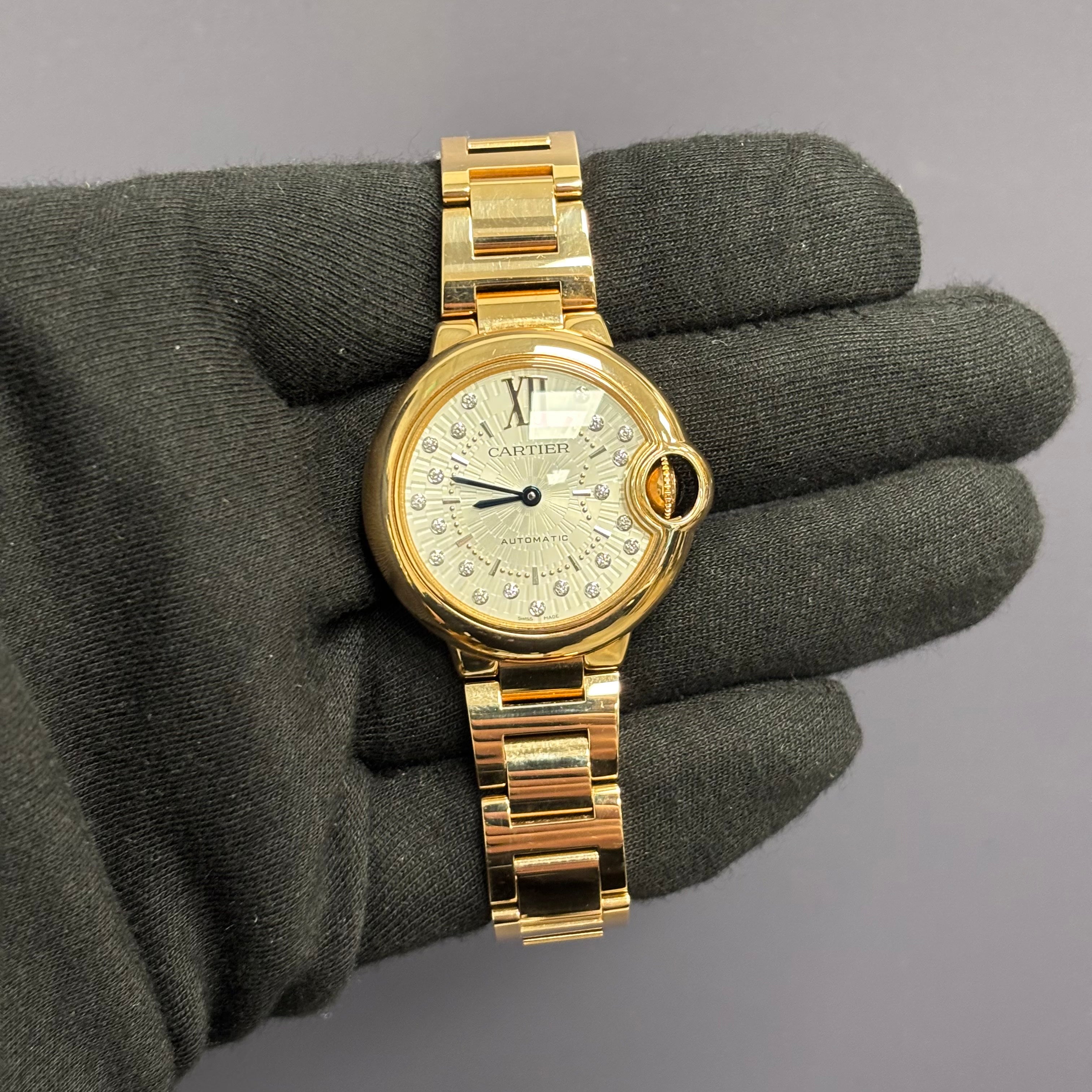 Cartier Ballon Bleu 33mm Silver Dial Watch Ref# WGBB0054 - Happy Jewelers Fine Jewelry Lifetime Warranty