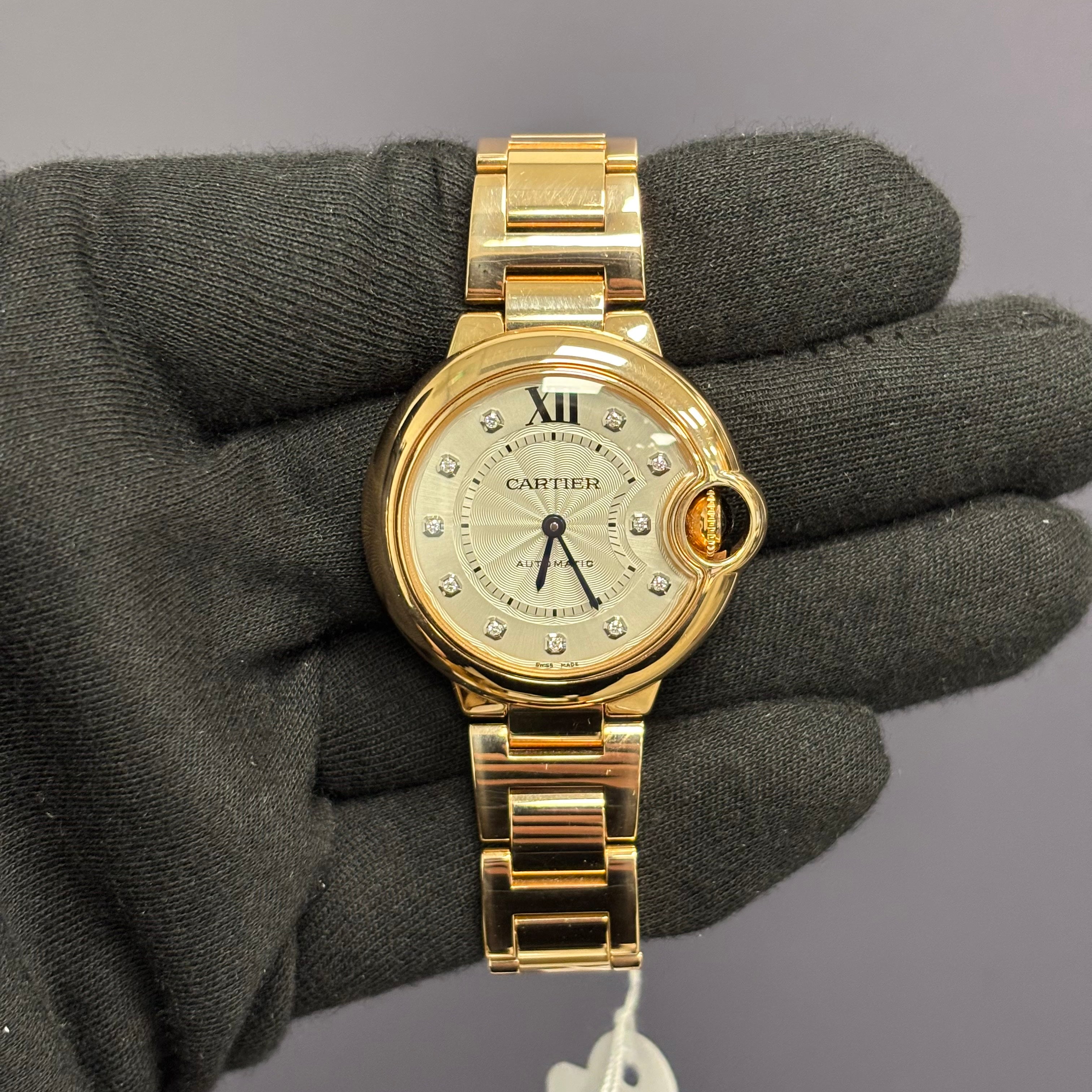 Cartier Ballon Bleu 33mm Silver Dial Watch Ref# WE902062 - Happy Jewelers Fine Jewelry Lifetime Warranty