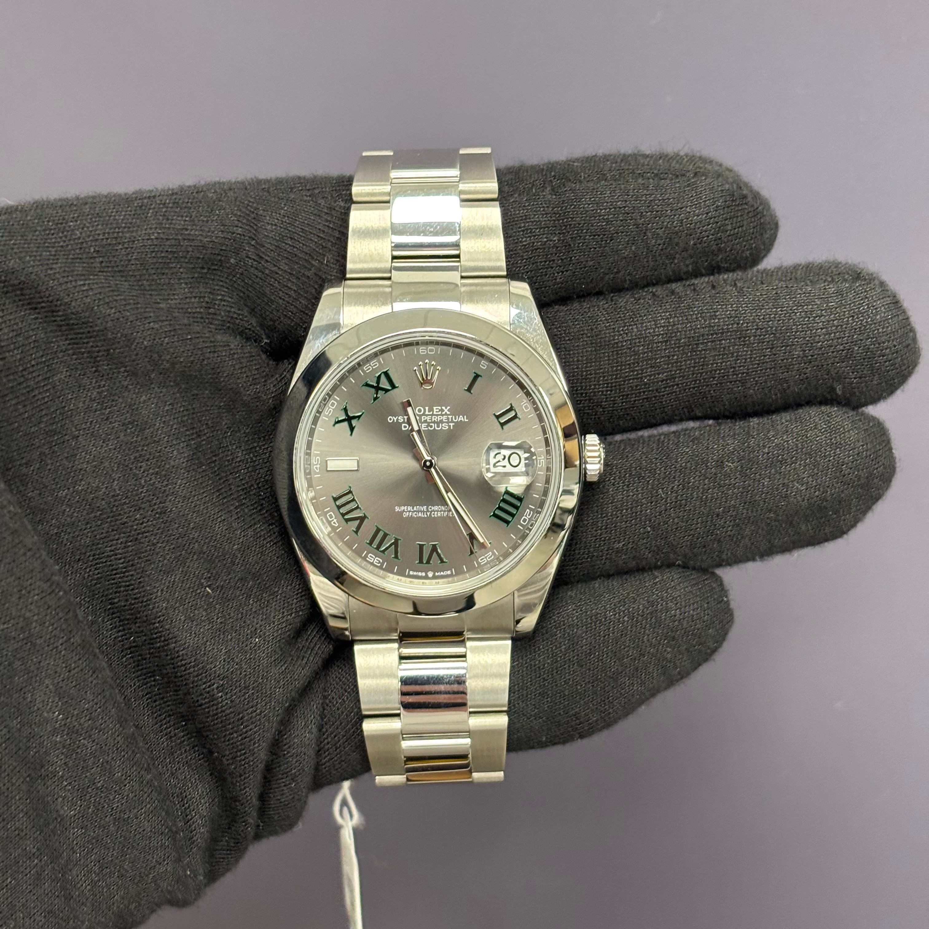 Rolex Datejust 41mm Grey Dial Watch Ref# 126300 - Happy Jewelers Fine Jewelry Lifetime Warranty