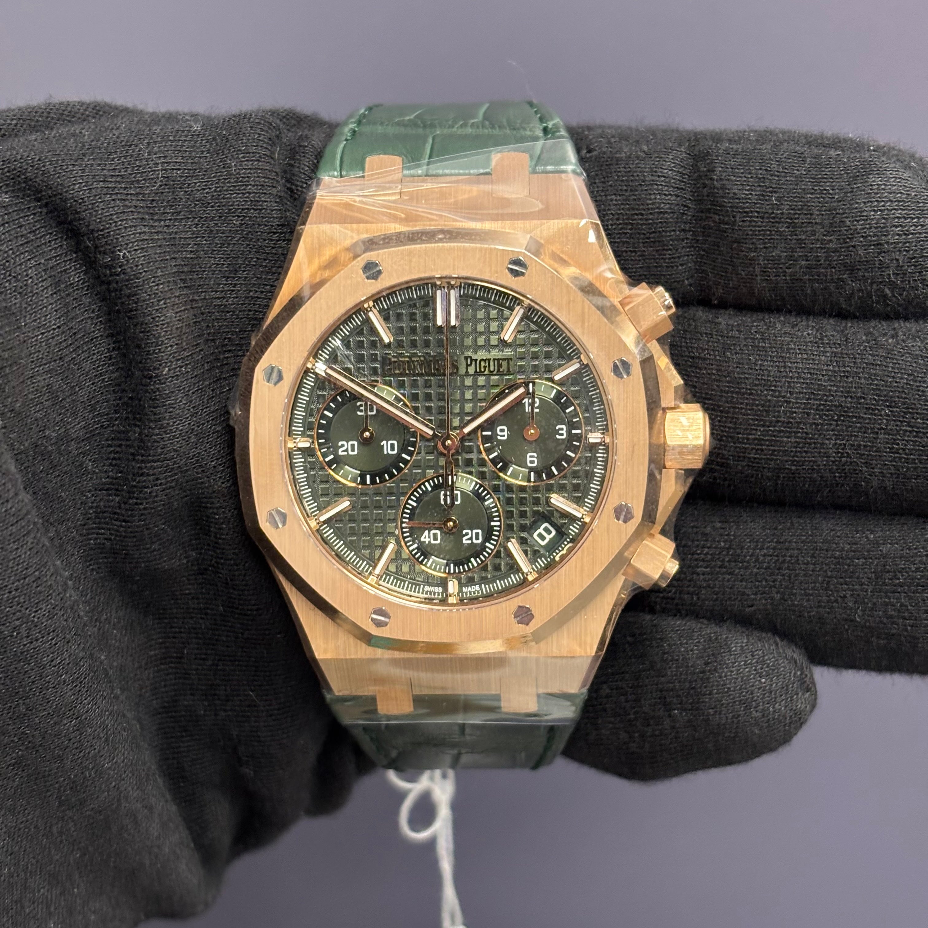 Audemars Piguet Royal Oak 41mm Green Dial Watch Ref#26240OR.OO.D404CR.01 - Happy Jewelers Fine Jewelry Lifetime Warranty