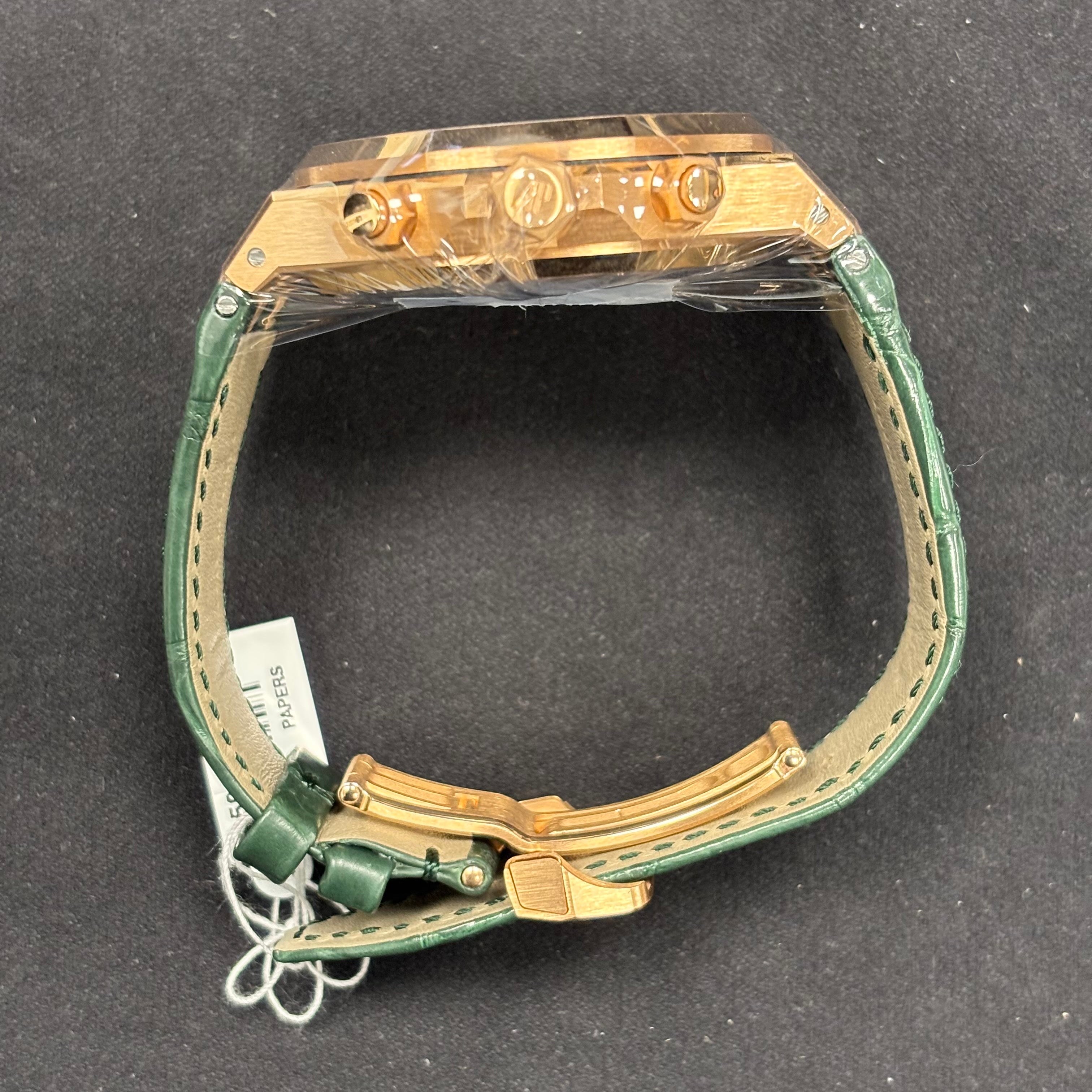 Audemars Piguet Royal Oak 41mm Green Dial Watch Ref#26240OR.OO.D404CR.01 - Happy Jewelers Fine Jewelry Lifetime Warranty