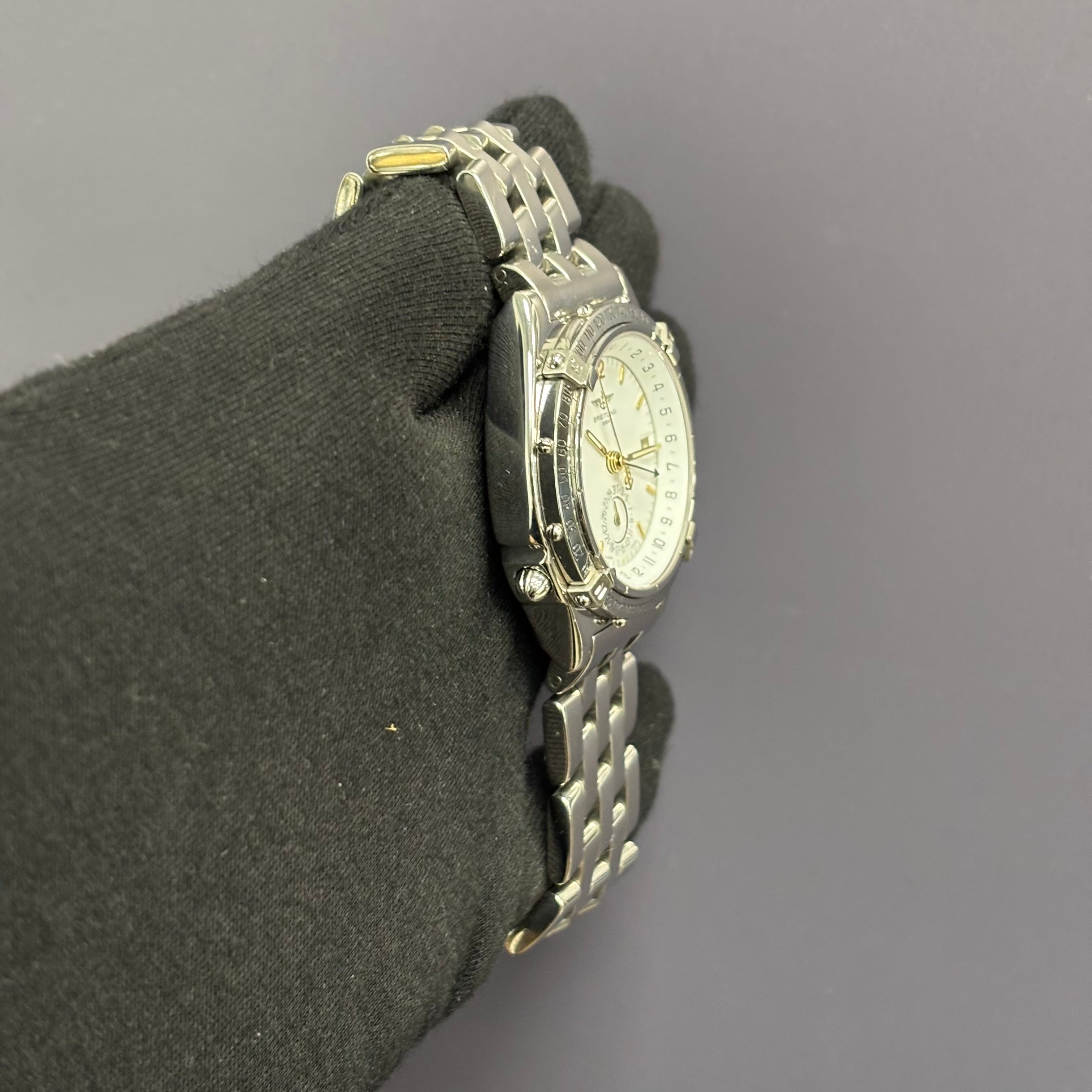 Breitling Windrider 39mm White Dial Watch Ref# A15507 - Happy Jewelers Fine Jewelry Lifetime Warranty