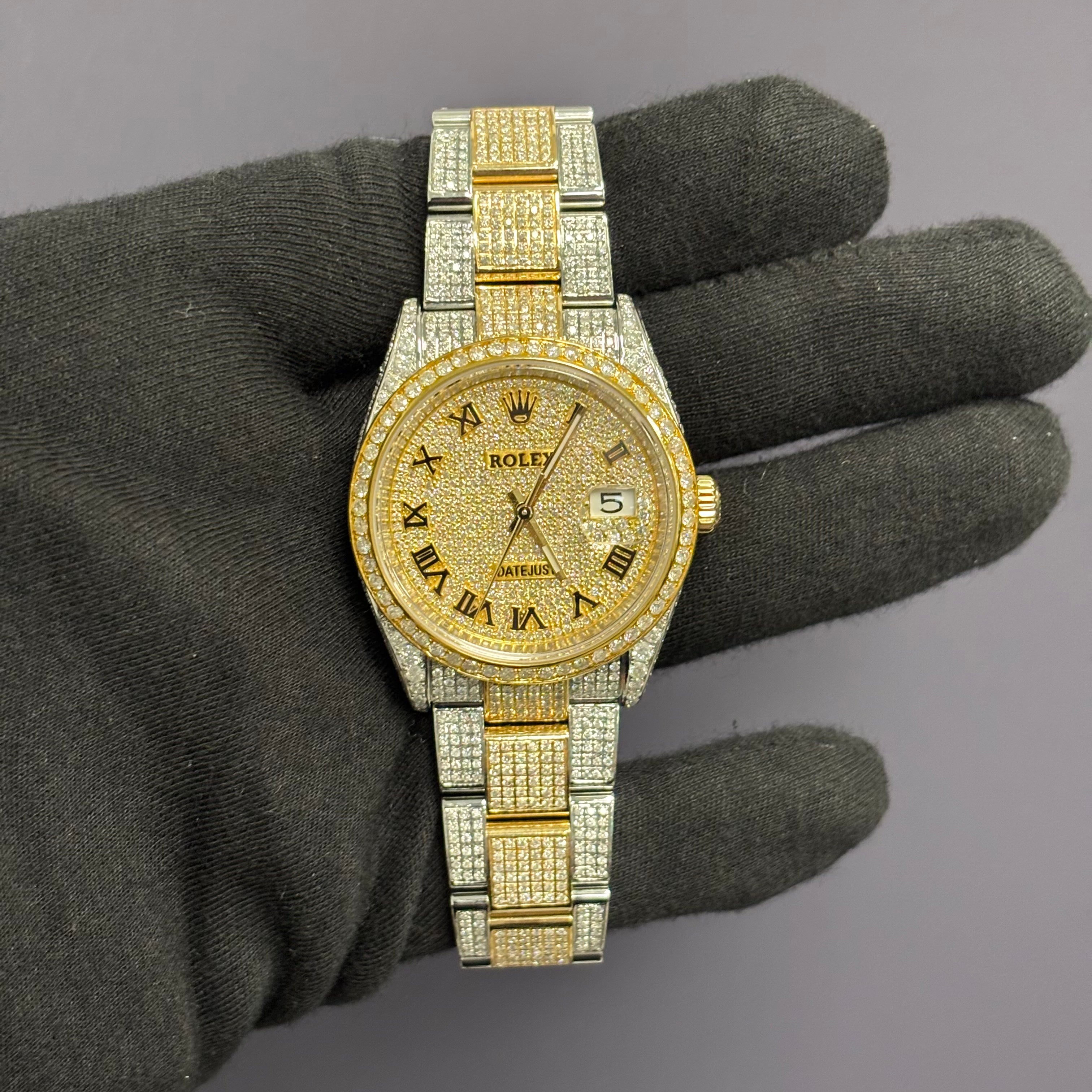 Rolex Datejust 36mm Pave Dial Watch Ref# 126233 - Happy Jewelers Fine Jewelry Lifetime Warranty