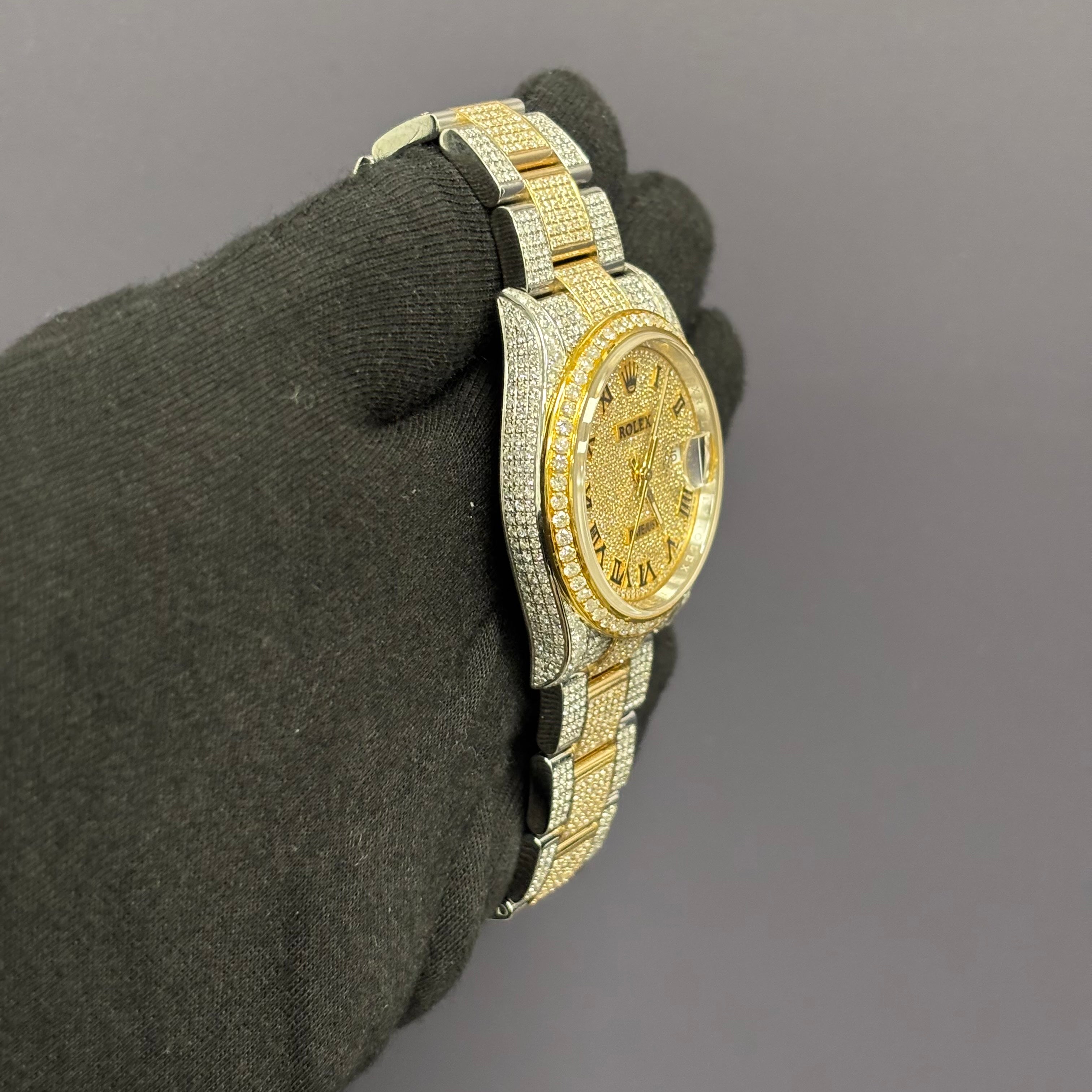 Rolex Datejust 36mm Pave Dial Watch Ref# 126233 - Happy Jewelers Fine Jewelry Lifetime Warranty